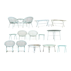 Maurizio Tempestini (Italian, 1908-1960), (13) Piece Vintage Radar Patio Set