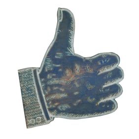 Thumbs Up , Large Signed Printers Block