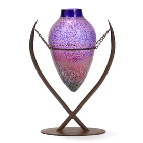 Duncan McLellan (American, b. 1955), Art Glass Amphora