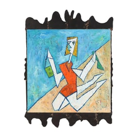 Abraham Michael Dayan (French-American, b. 1960),  The Little Girl on the Sand