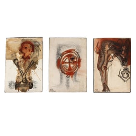 Fernando Correa Arrazola (Mexican, b. 1956), Triptych