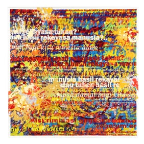 Dedy Sufriadi (Indonesian, b. 1976),  Dalai Lama Series, Peace for Us and Universe