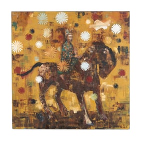 Rimi Yang (Korean-American, b. 1962), Rider Holding Mudra