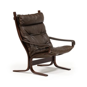 Ingmar Relling (Norway, 1920-2002), Leather Lounge Chair