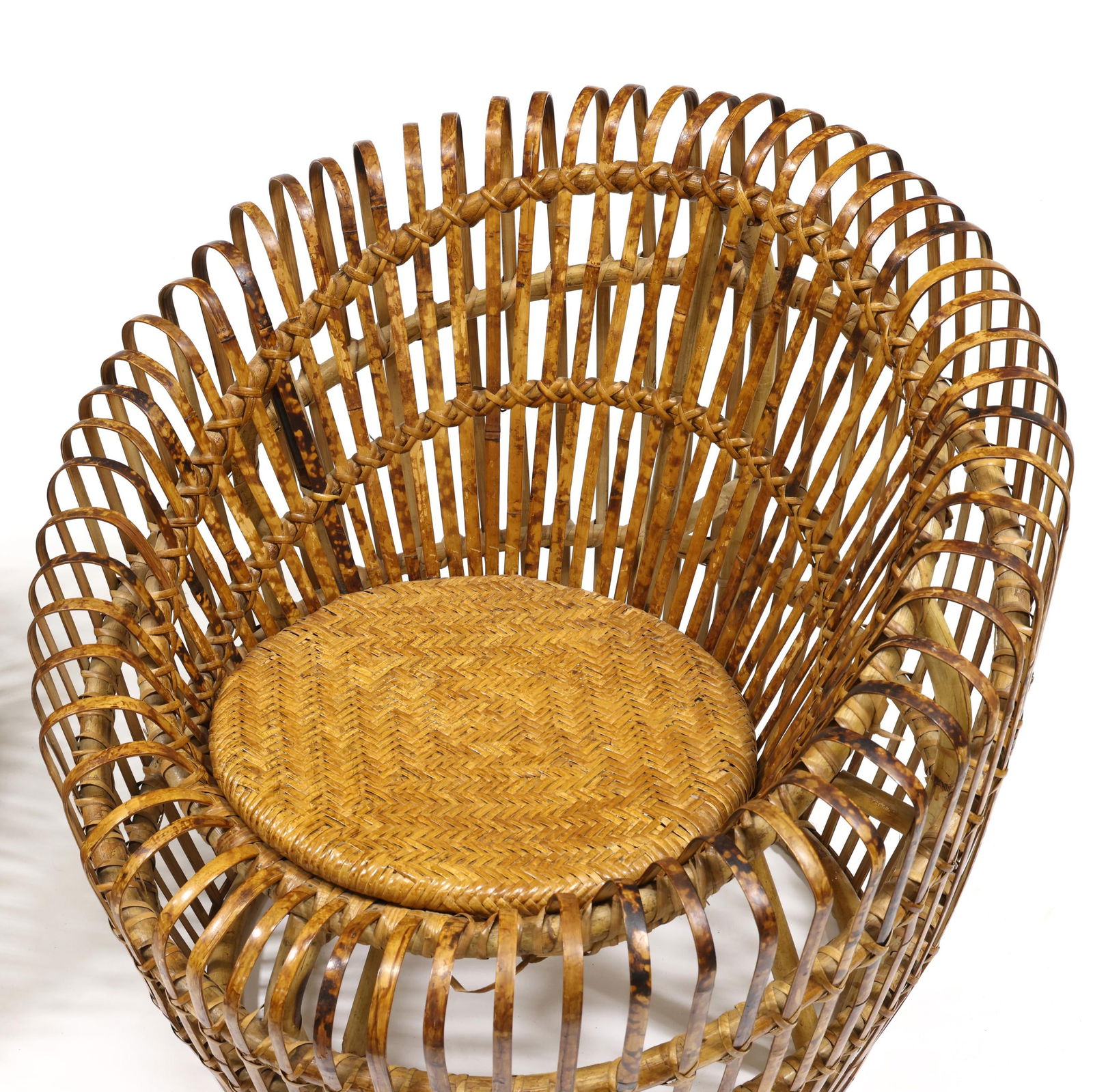 Franco Albini (Italian, 1905-1977), Pair of Rattan Lounge Chairs - 3