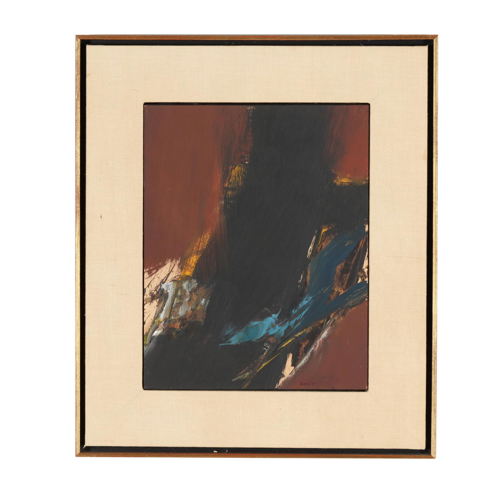 Budd Hopkins (American, 1931 - 2011), Study for Birmingham: Budd Hopkins (American, 1931 - 2011), Study for Birmingham oil on panel, 1964, signed and dated at the lower right, inscribed to the verso, presented in a floater frame. Panel 14 x 11 in.; Frame