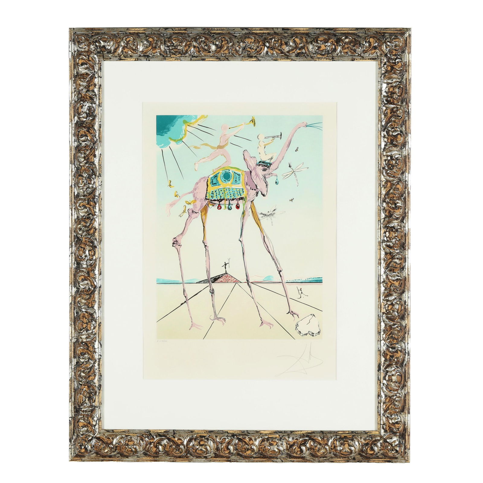 Salvador Dalí (Spanish, 1904-1989), Celestial Elephant: Salvador Dalí (Spanish, 1904-1989), Celestial Elephantlithograph in colors, pencil signed and numbered "I 114/350" lower margin, on Arches paper, alternate title is Space Elephant, retains gallery ce