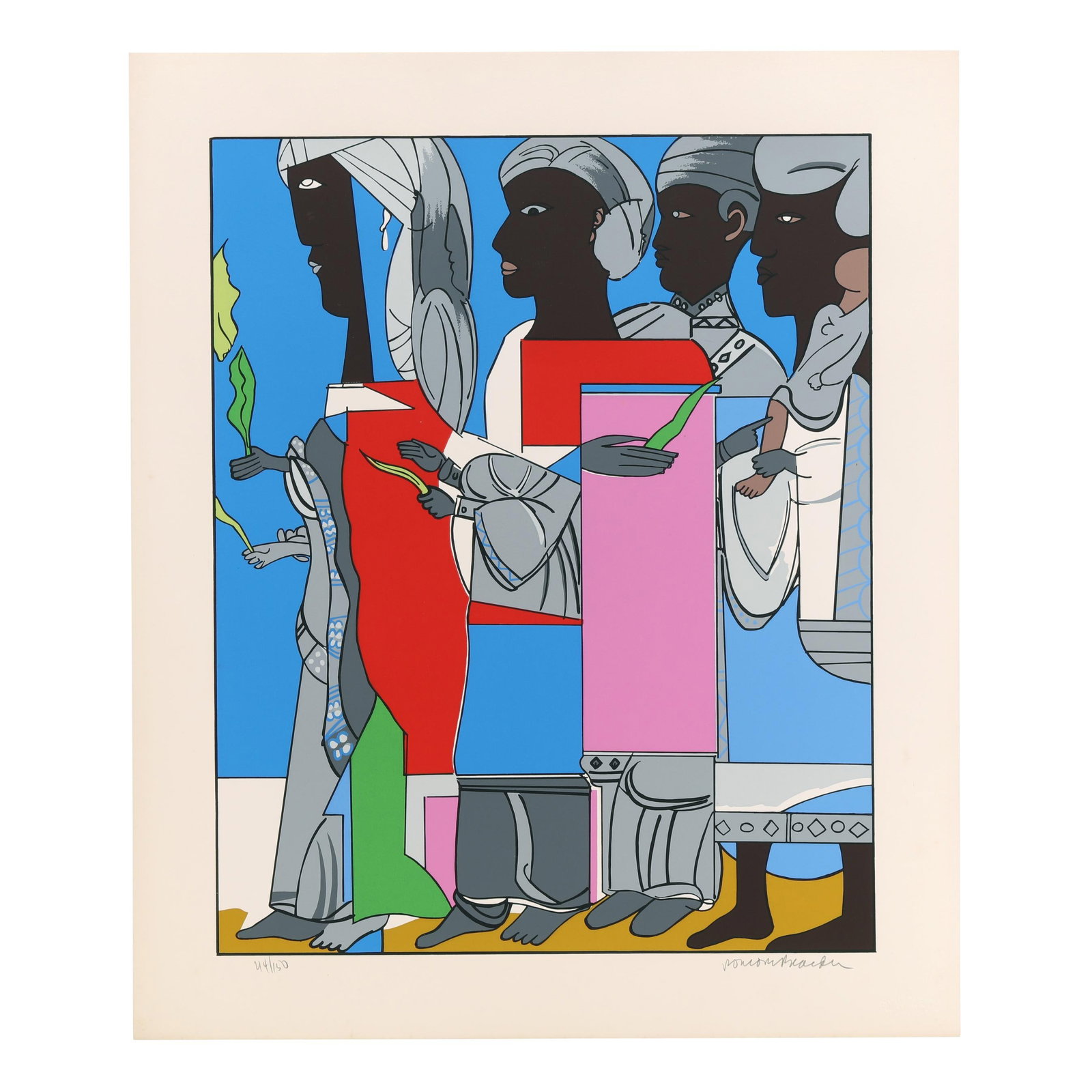 Romare Bearden (American, 1911-1988), Processional (1 of 7)