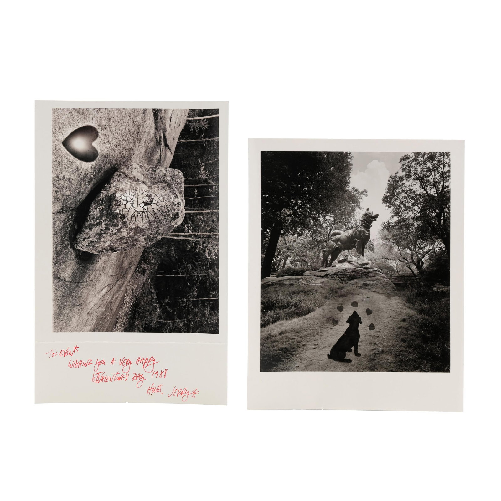 Jerry Uelsmann (American, 1934-2022), Two Valentine Photographs (1 of 6)