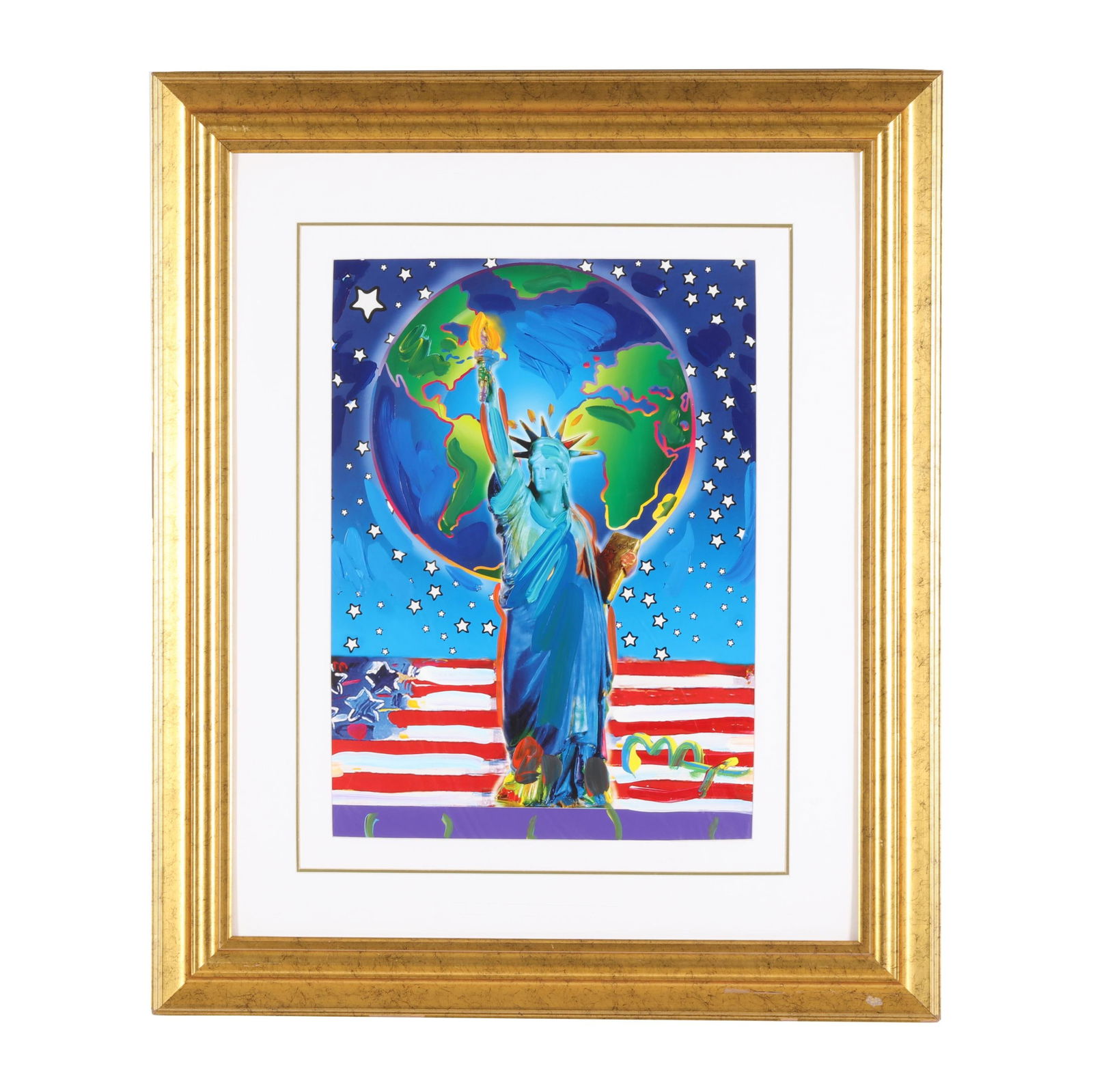 Peter Max (American, b. 1937), Peace on Earth (1 of 5)