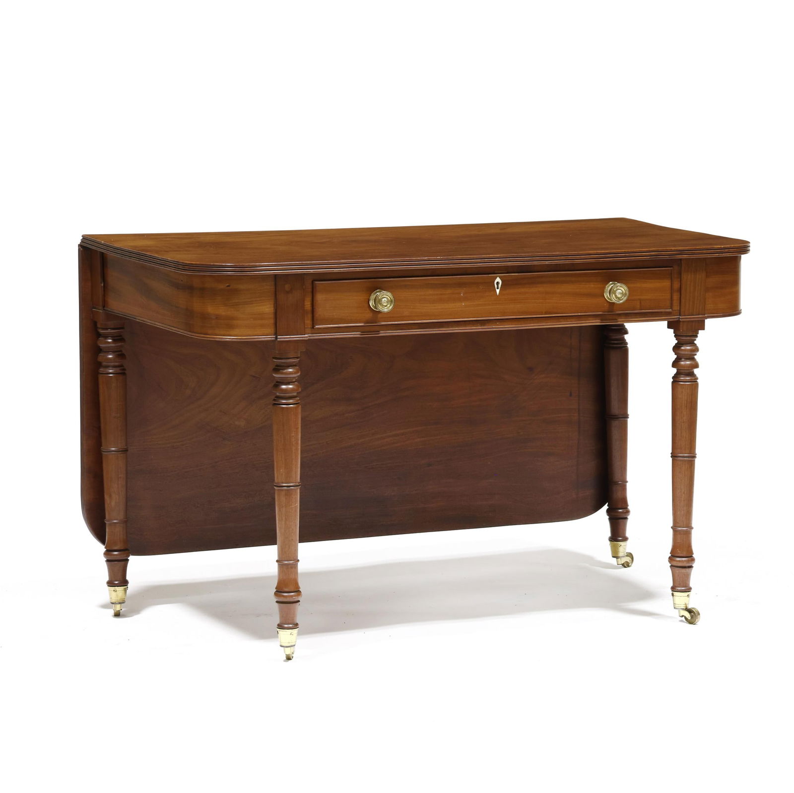 George III Mahogany Drop Leaf Bedroom Table (1 of 11)