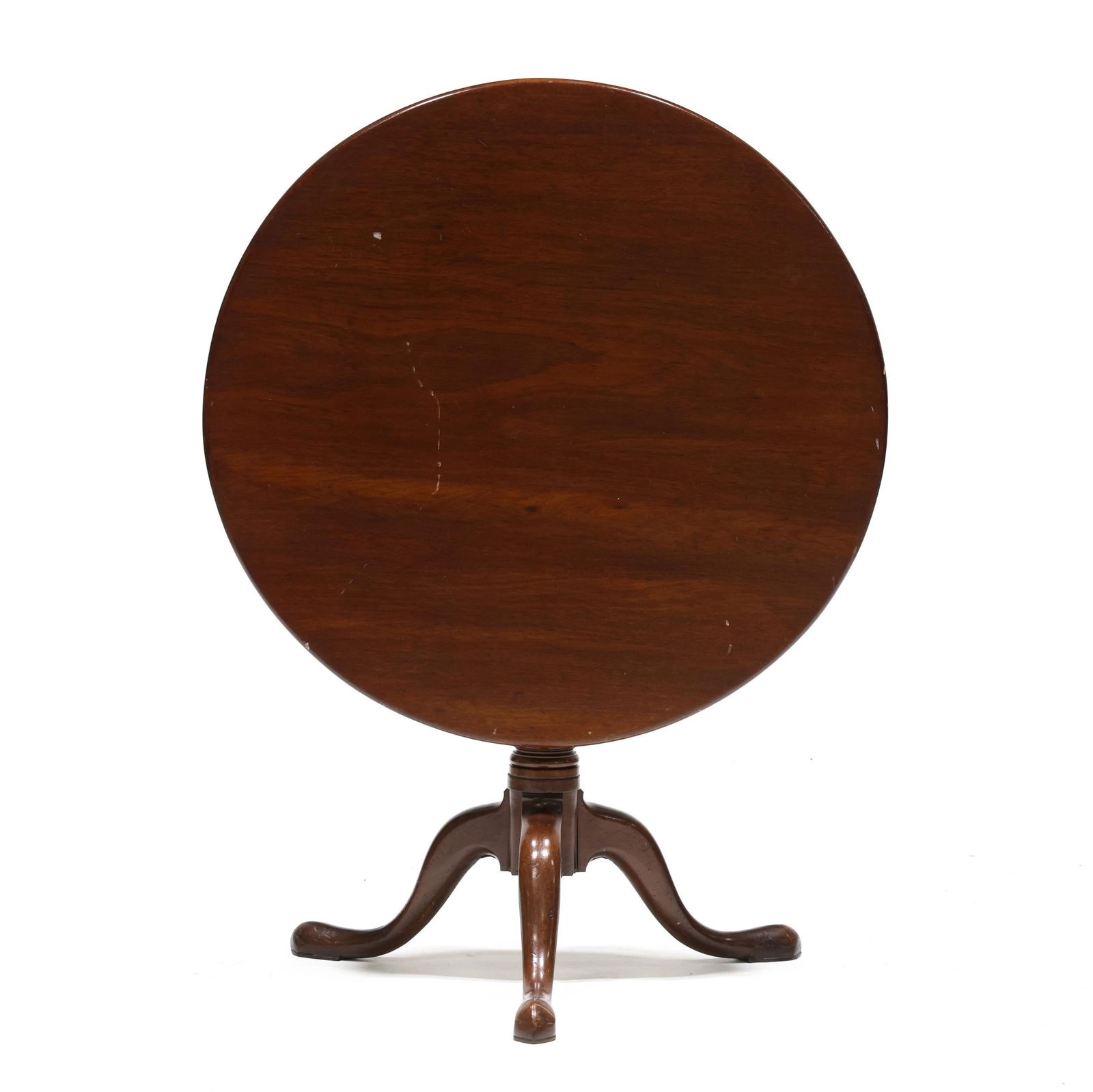 English Queen Anne Mahogany Tilt Top Tea Table (1 of 6)