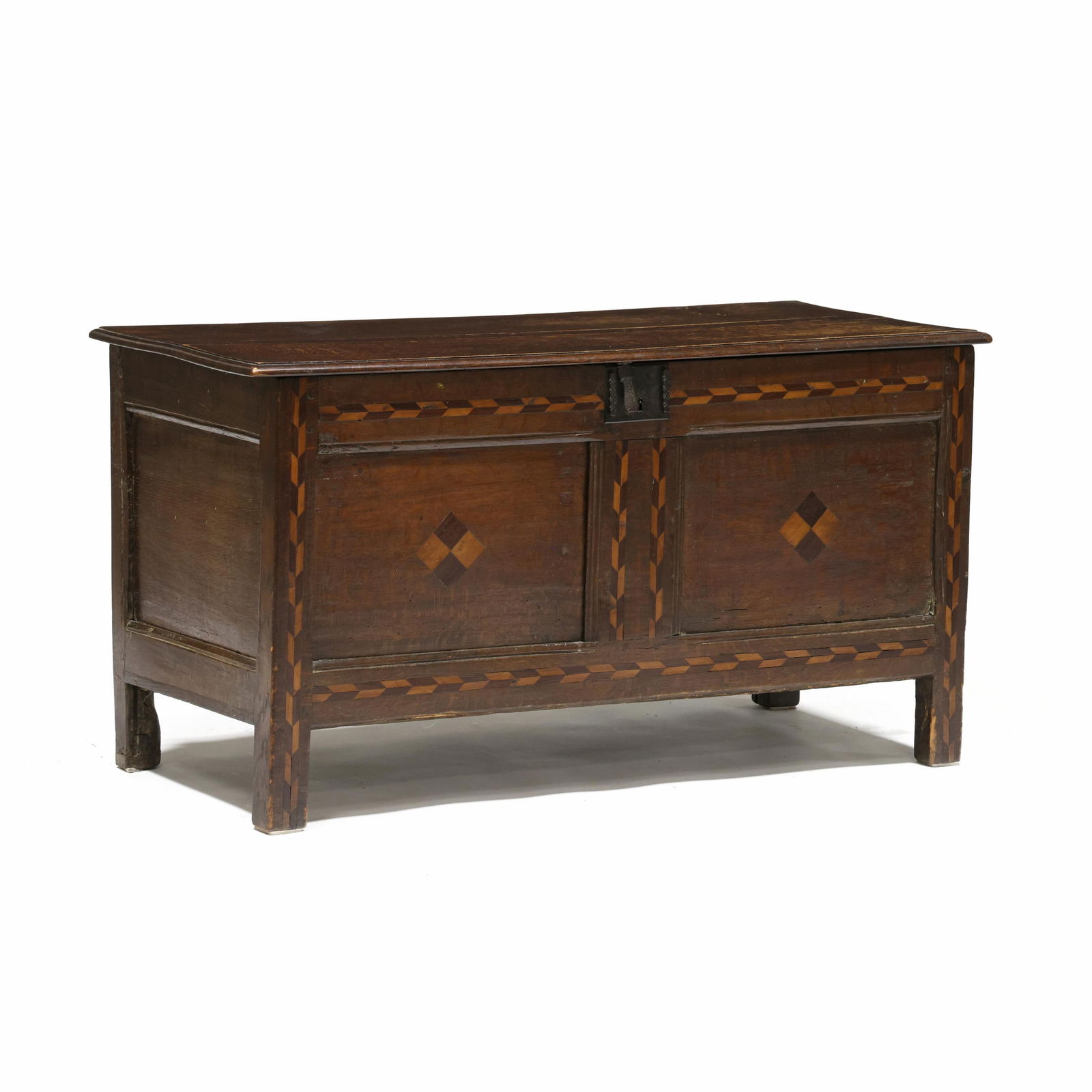 Jacobean Inlaid Oak Blanket Chest (1 of 7)
