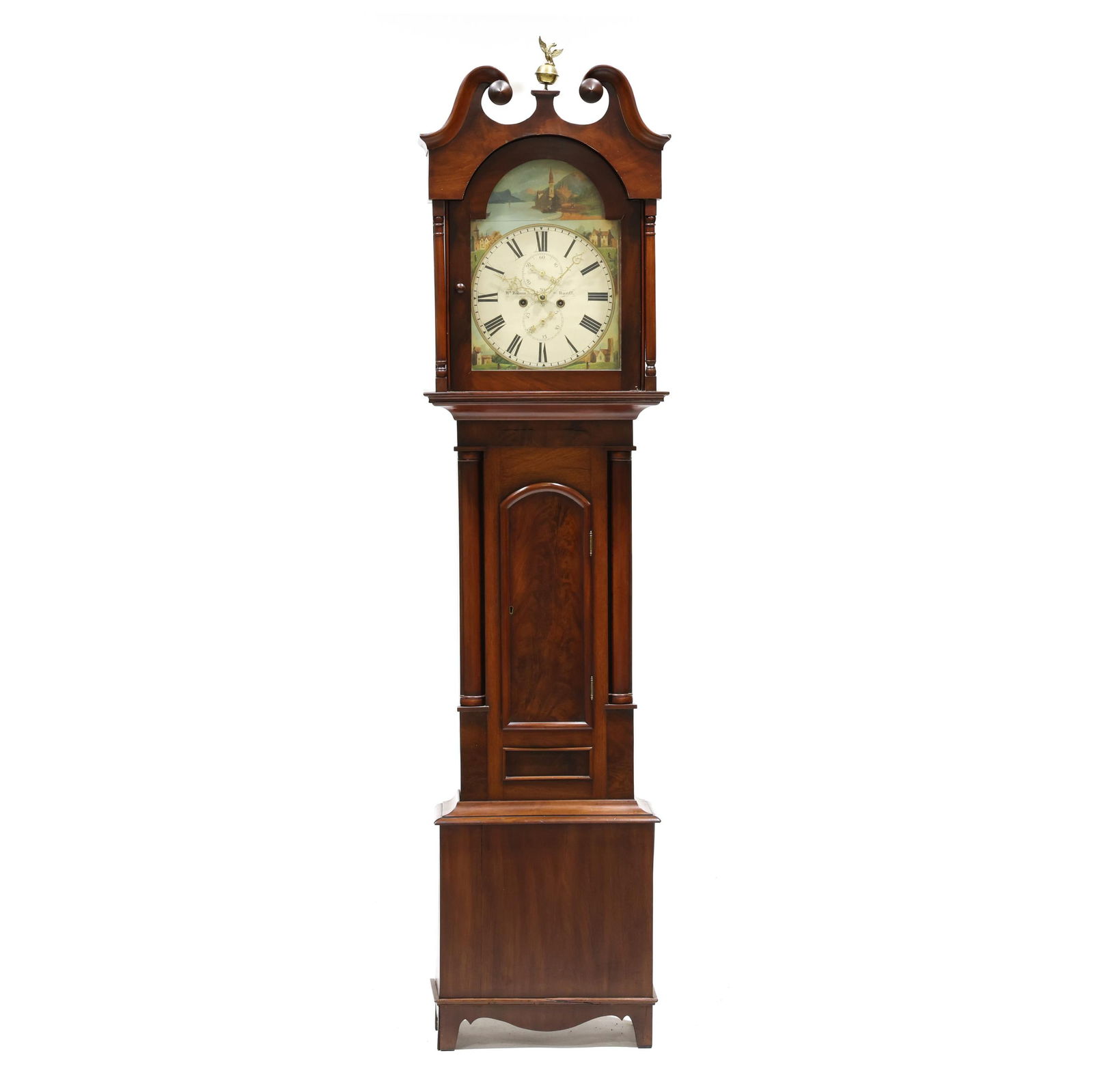 Scottish Mahogany Tall Case Clock, signed William Robson (1 of 17)