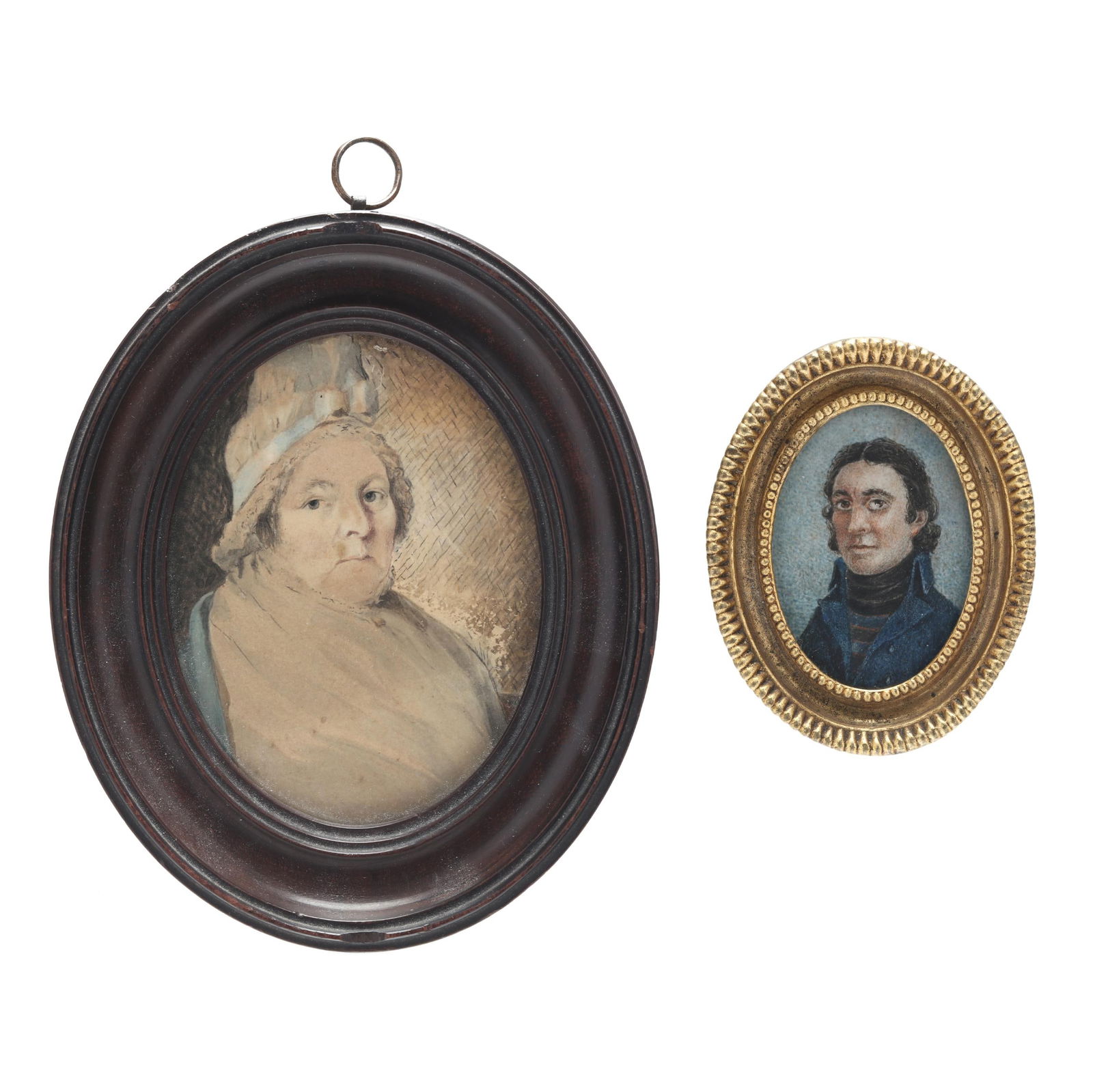 Two Framed 19th Century Miniature Portraits (1 of 6)
