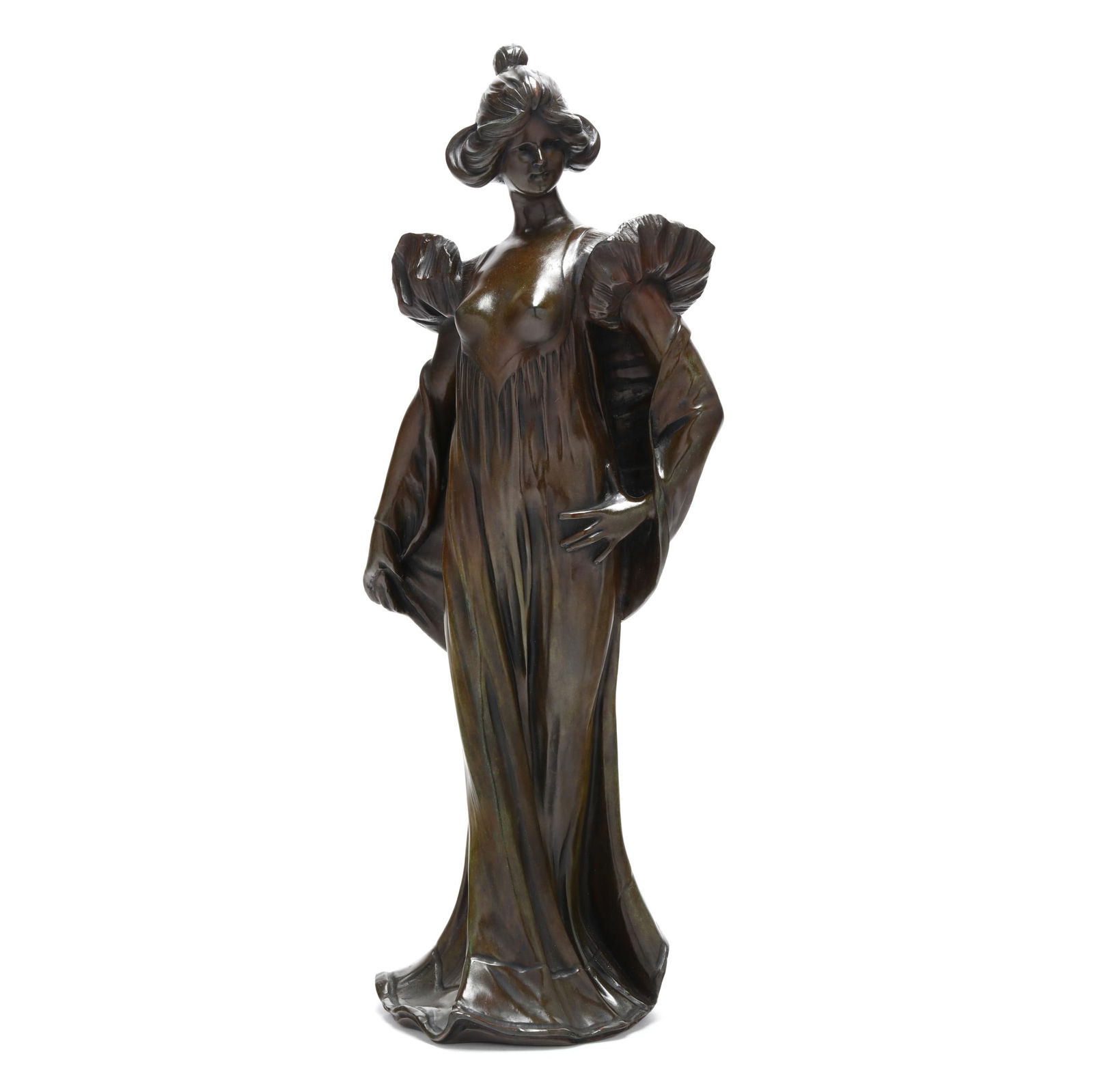 Jean Gautherin (French, 1840-1890), Bronze Model of Standing Female (1 of 6)