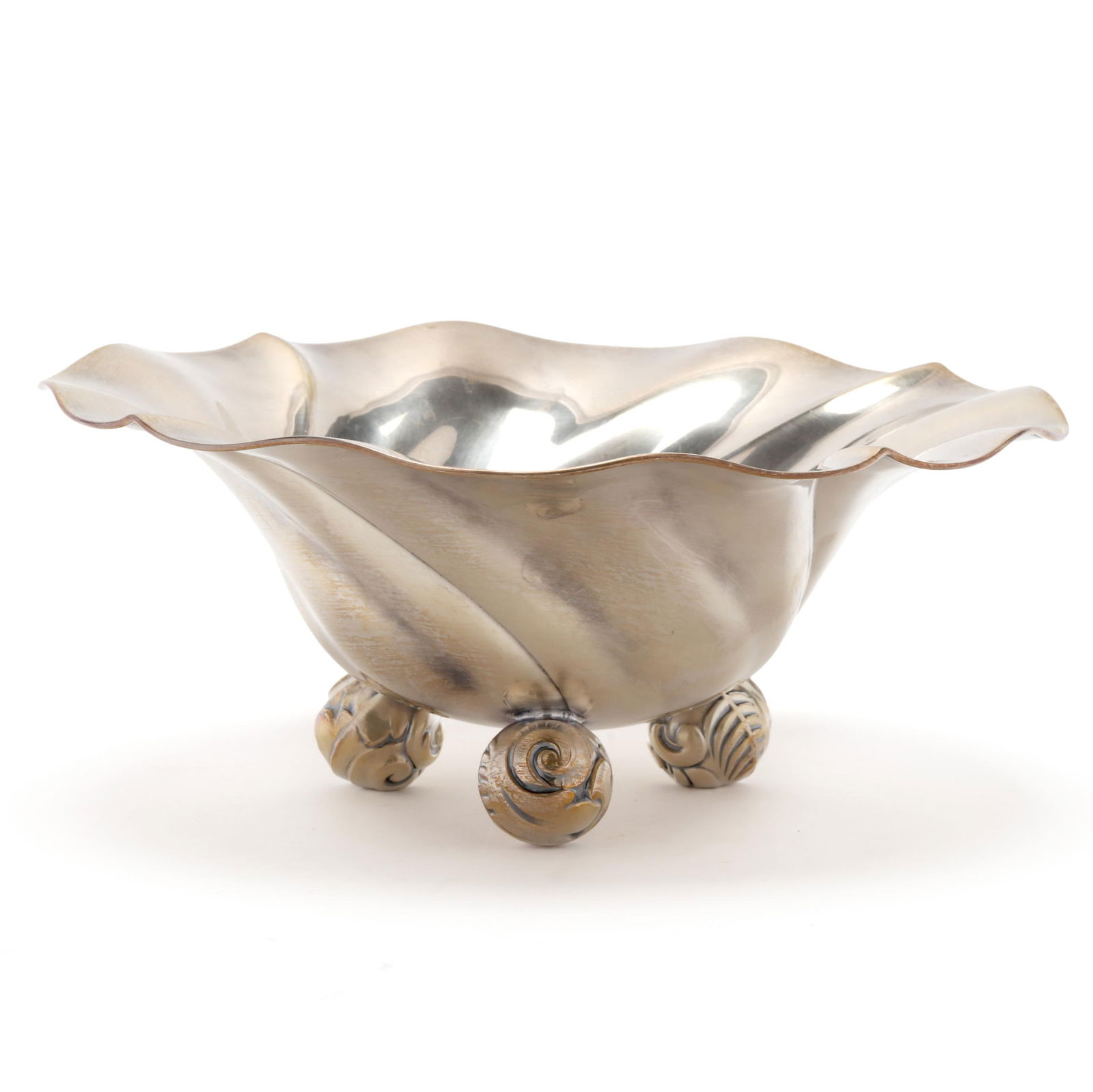 Silver-Plated Petal Form Bowl (1 of 5)