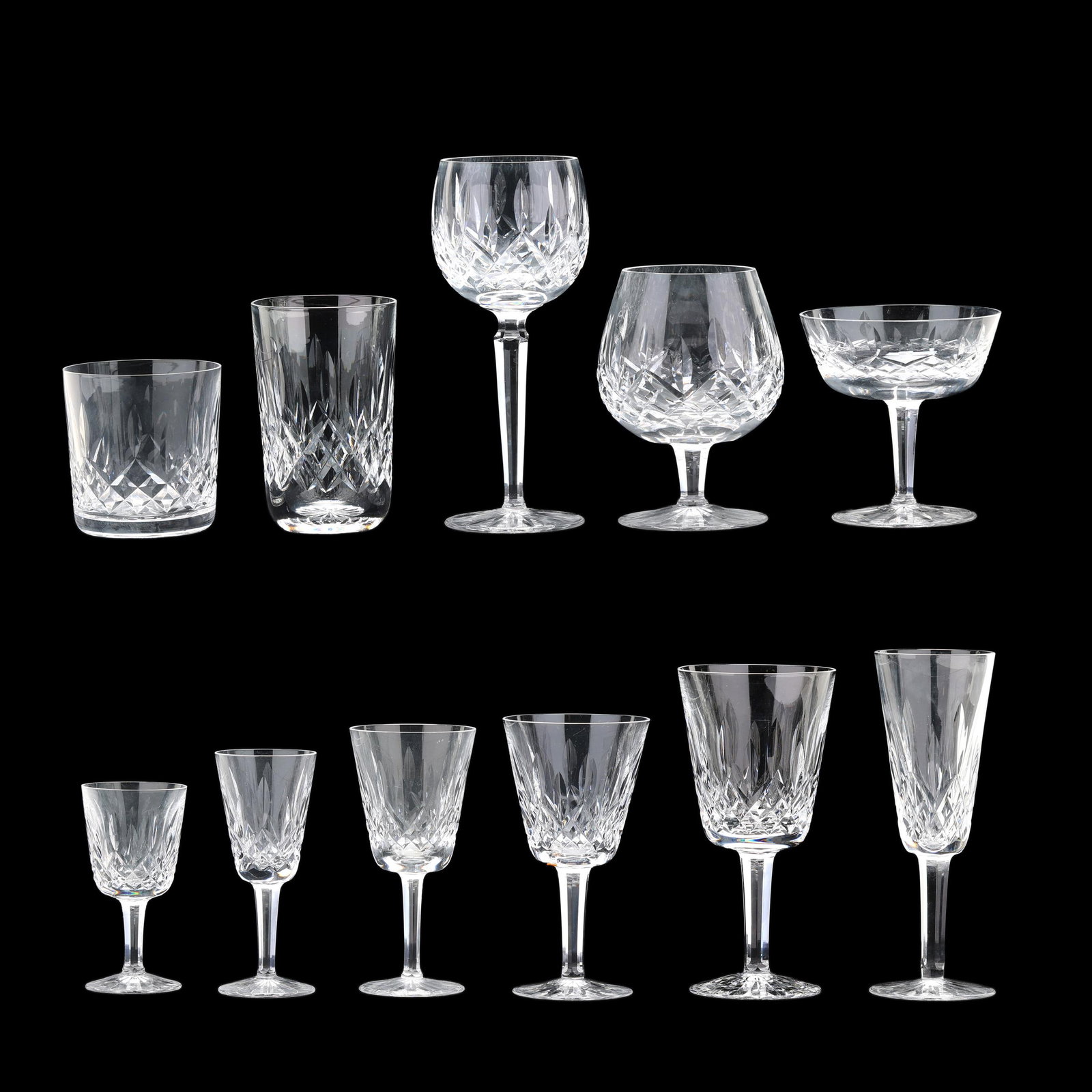 (92) Pieces of Waterford Lismore Crystal Stemware (1 of 18)