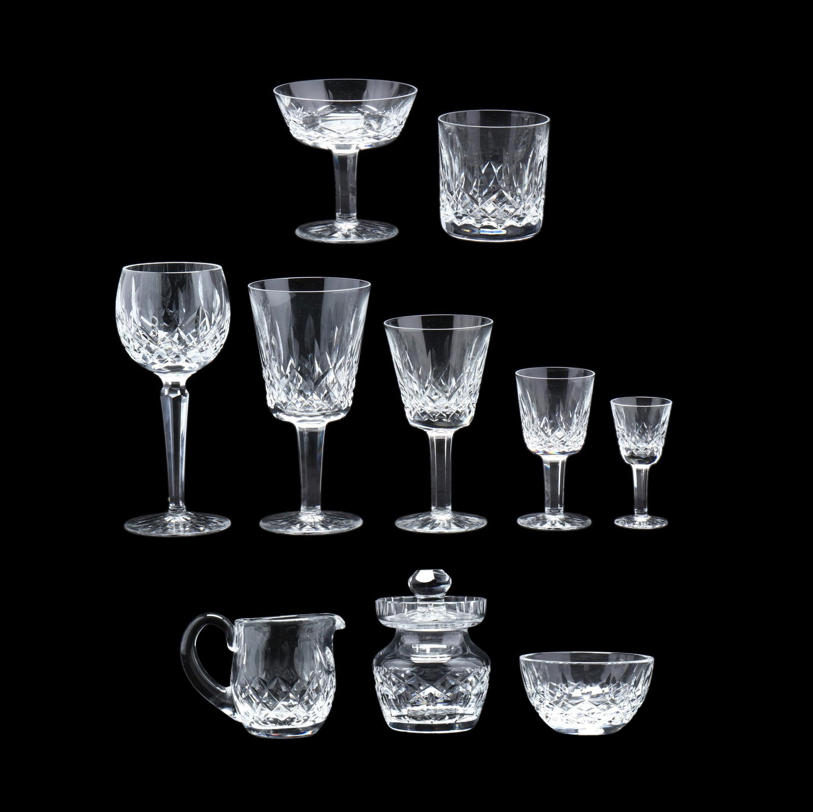 (51) Pieces of Waterford Lismore Crystal Stemware (1 of 20)