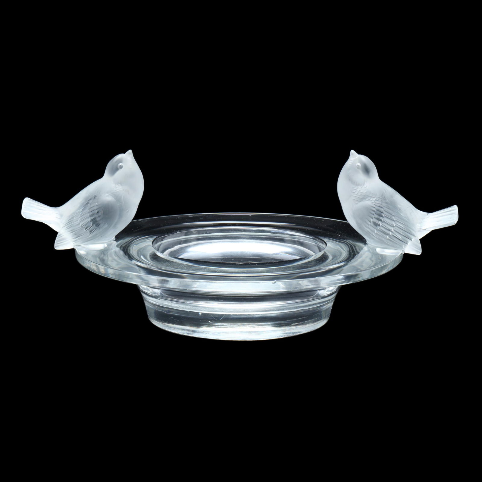 Lalique, Deux Moineaux Crystal Bowl (1 of 7)