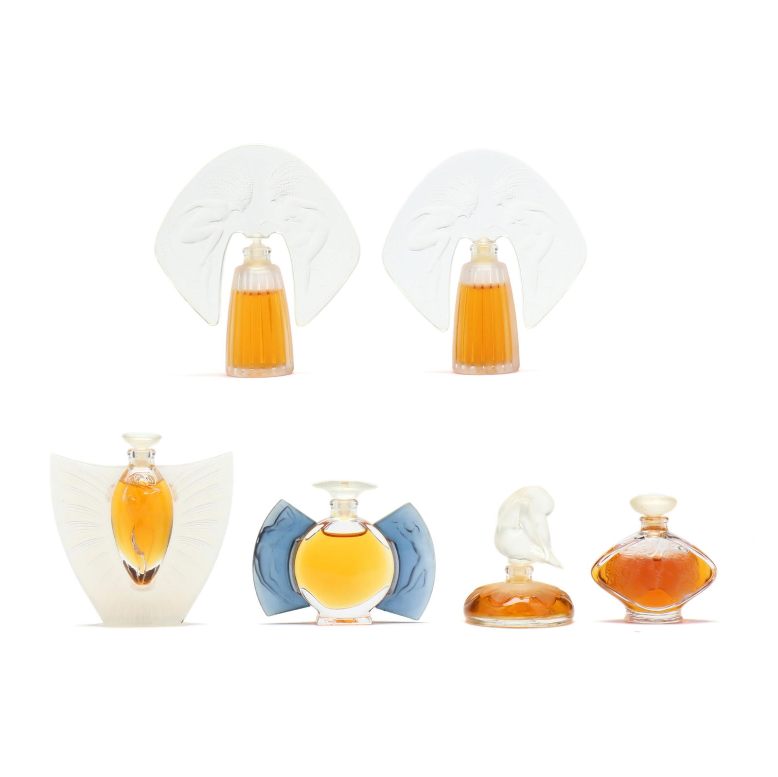 Six Lalique Miniature Perfume Bottles (1 of 12)