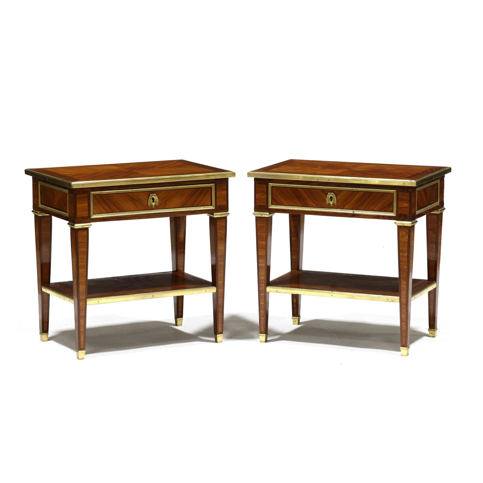 Fine Pair of French Rosewood and Ormolu Mounted Side Stands (1 of 10)