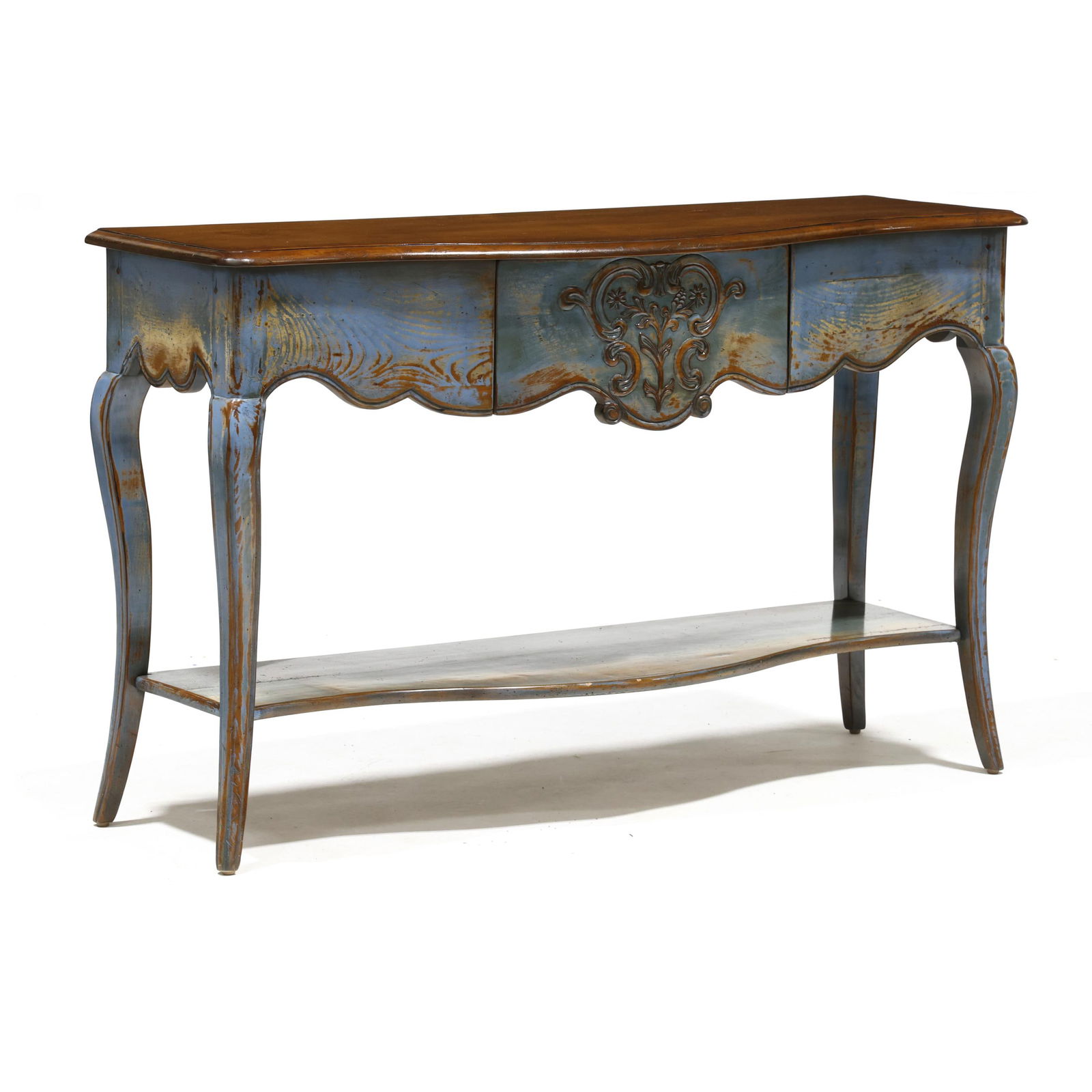 De Bournais, French Provincial Style Painted Cherry Server (1 of 9)