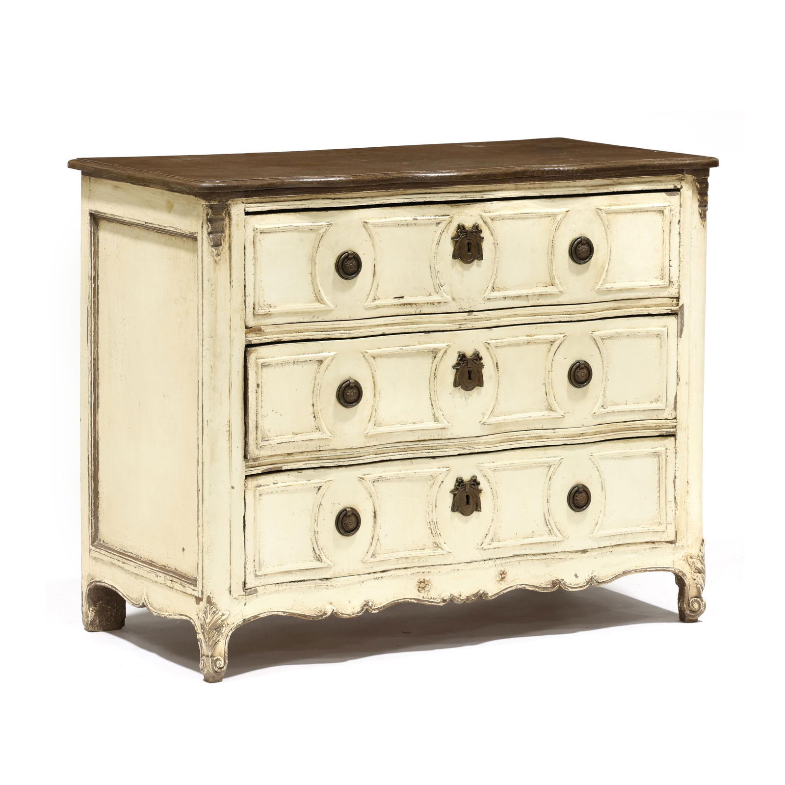 Vintage Italianate Carved and Painted Oak Commode (1 of 7)
