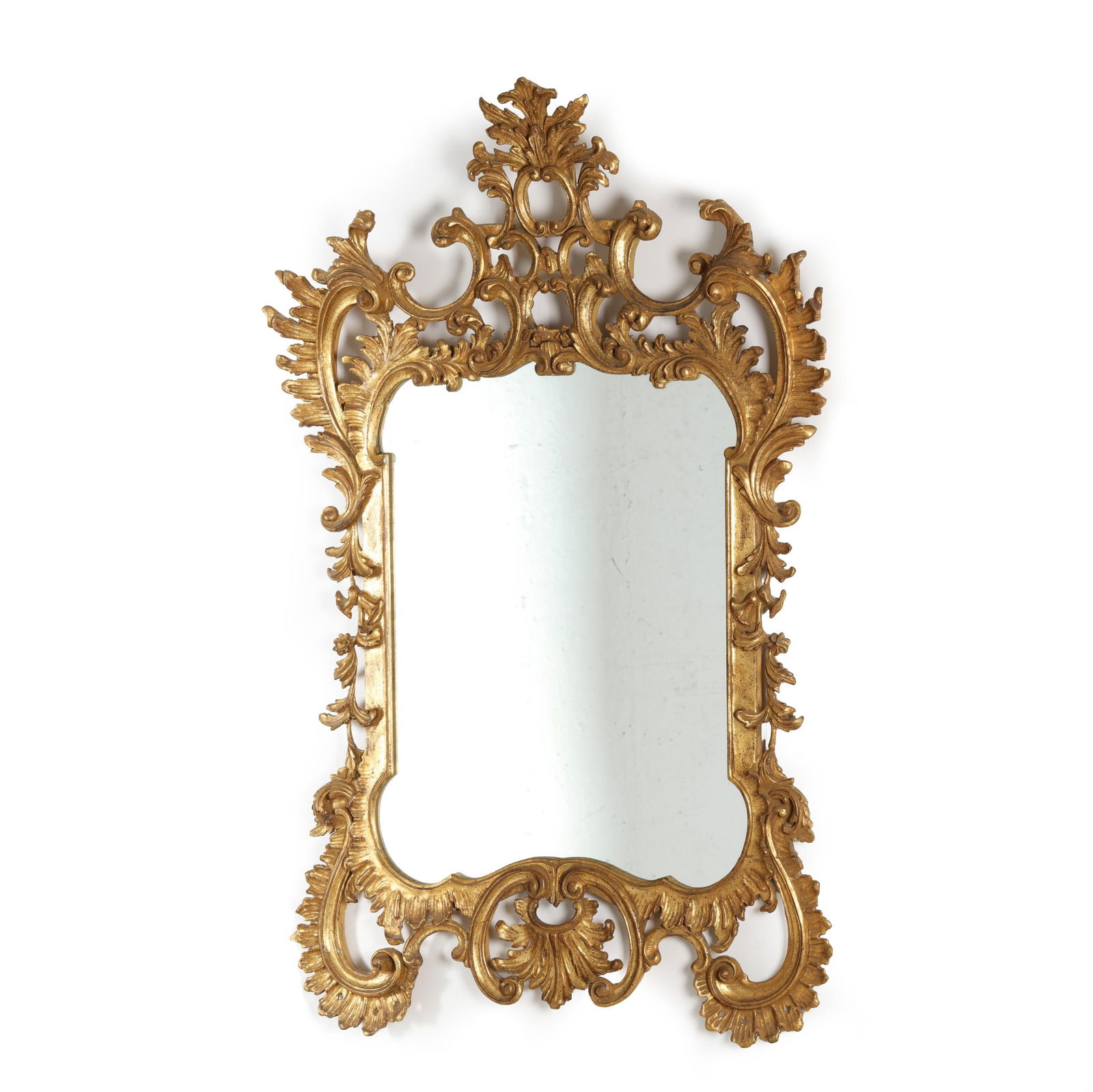 Italian Rococo Style Large Carved and Gilt Wood Mirror (1 of 8)