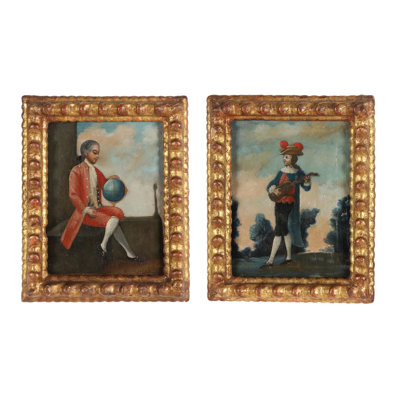 Spanish Colonial School (18th century), Two Character Studies (1 of 7)