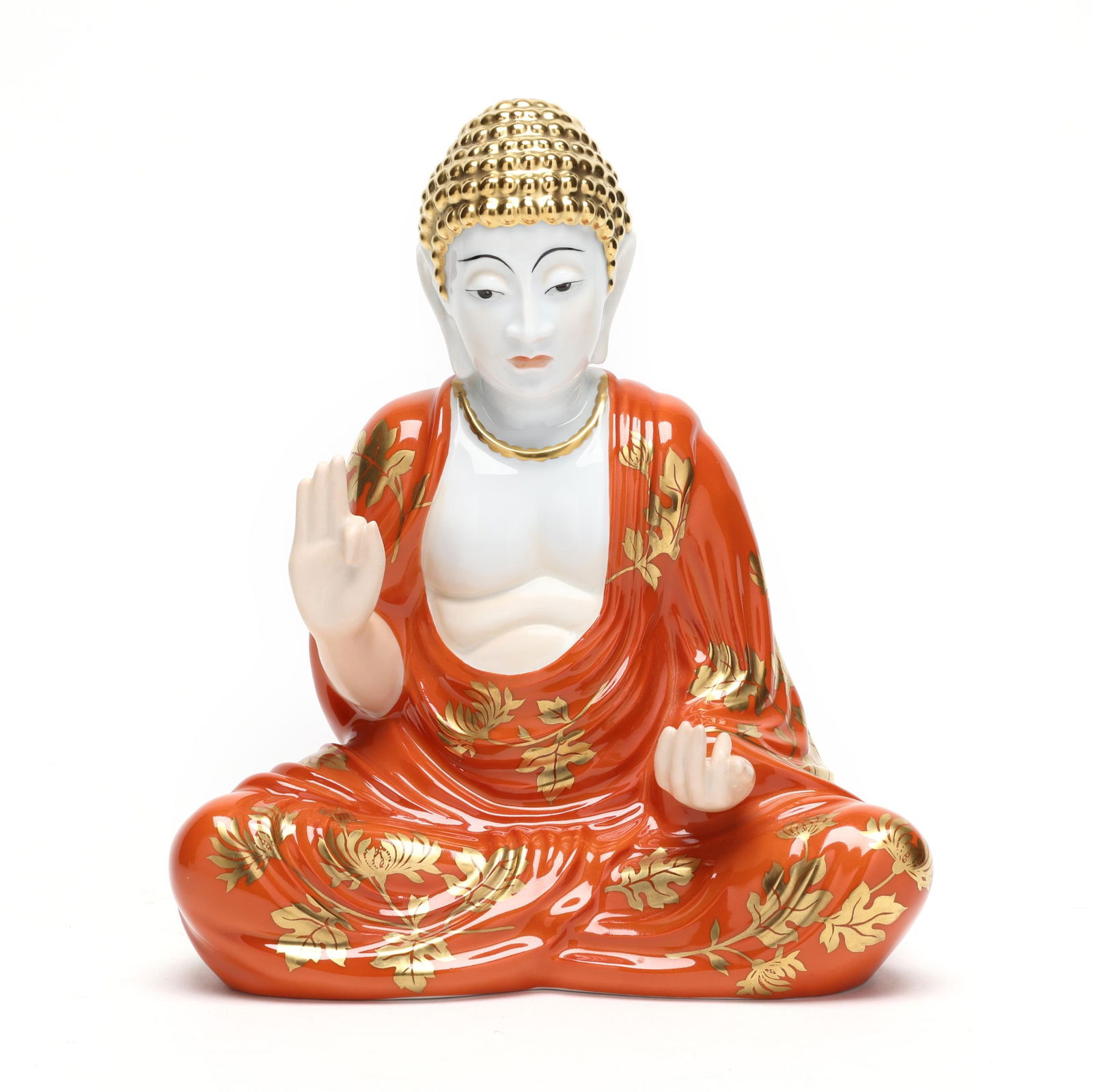 Herend Porcelain Chrysanthemum d'Or Buddha with Box (1 of 9)