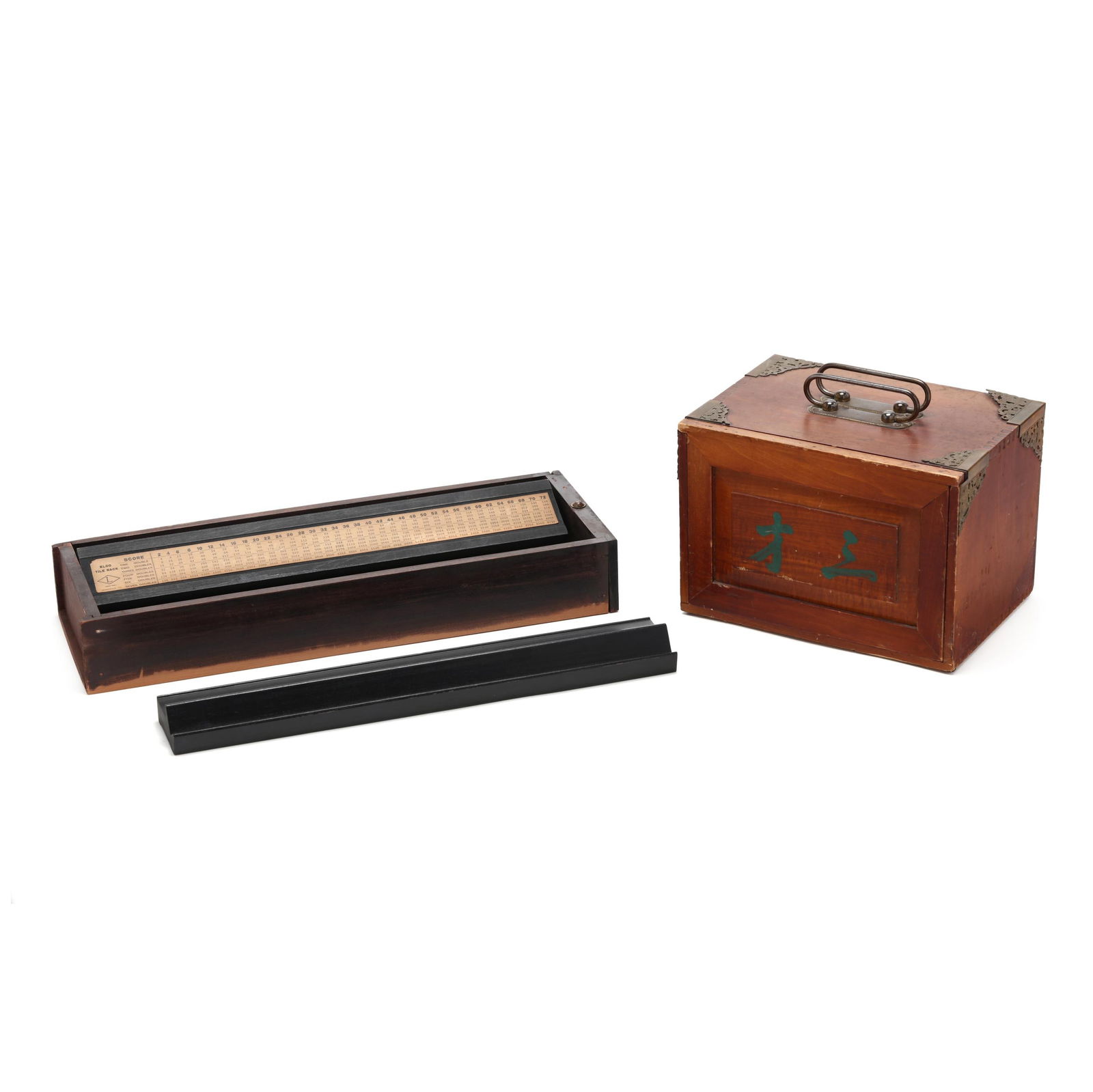 A Chinese Mahjong Set of Tiles and Tile Holders in Wood Cases (1 of 11)