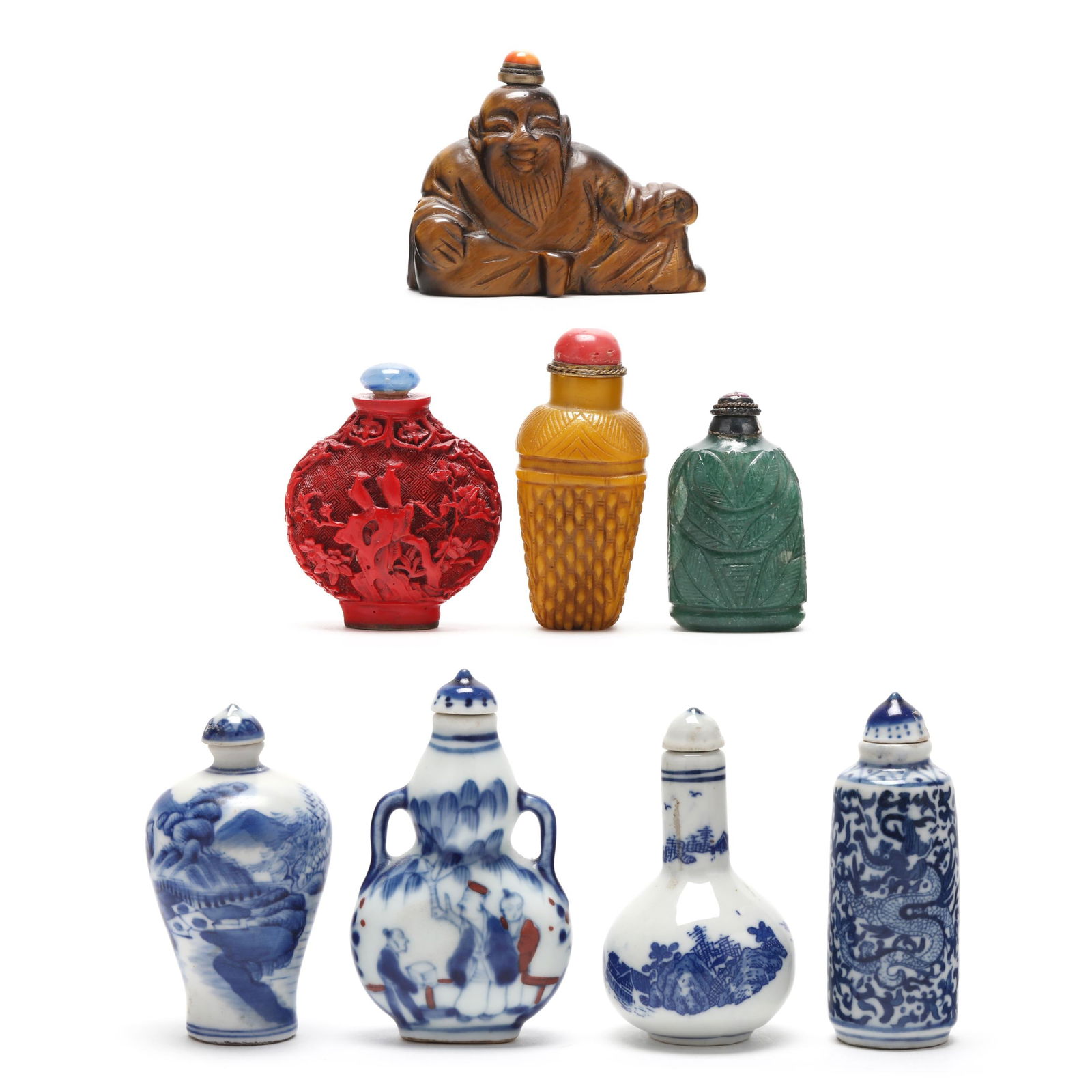 A Group of Eight Chinese Snuff Bottles (1 of 12)