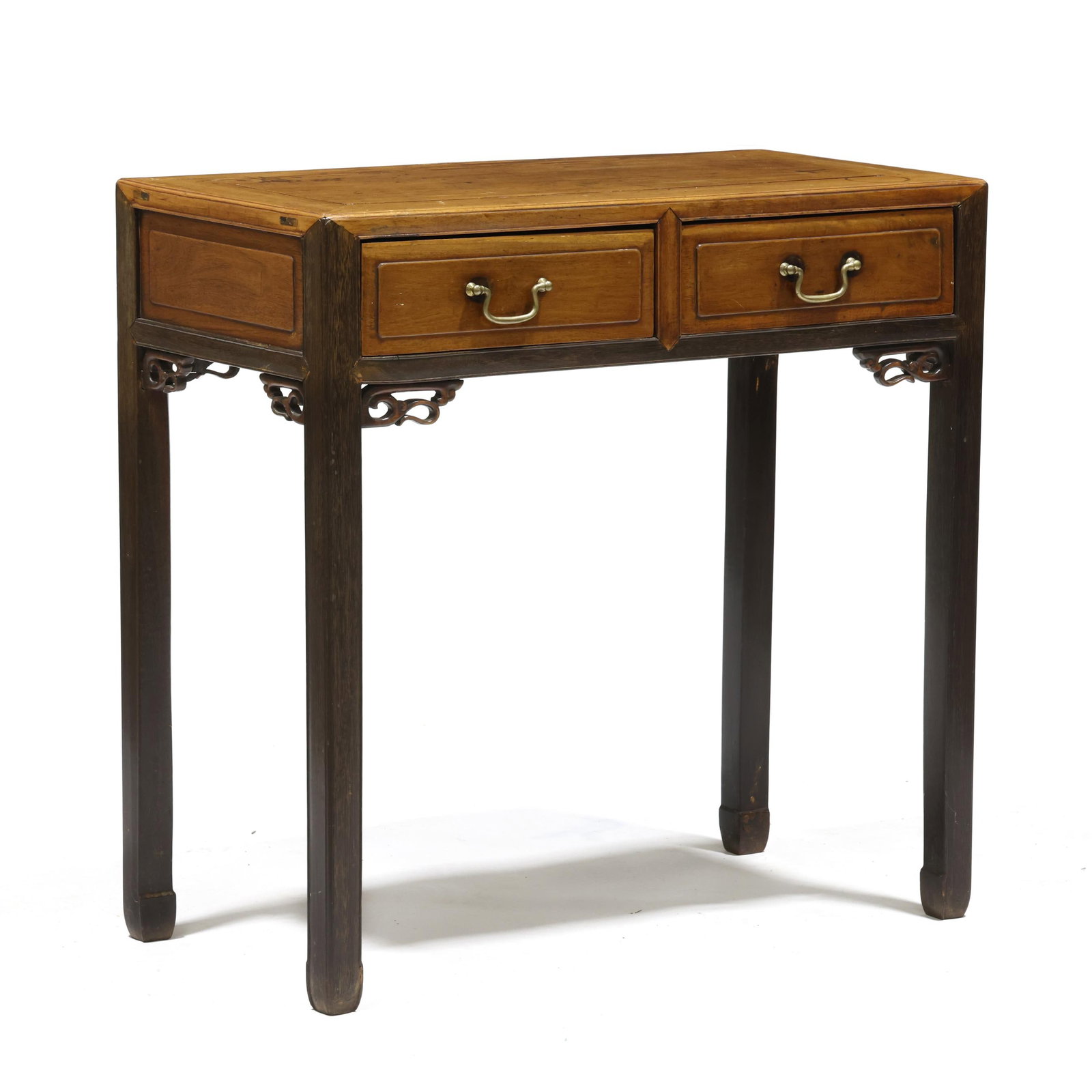 Chinese Hardwood Two Drawer Console Table (1 of 8)