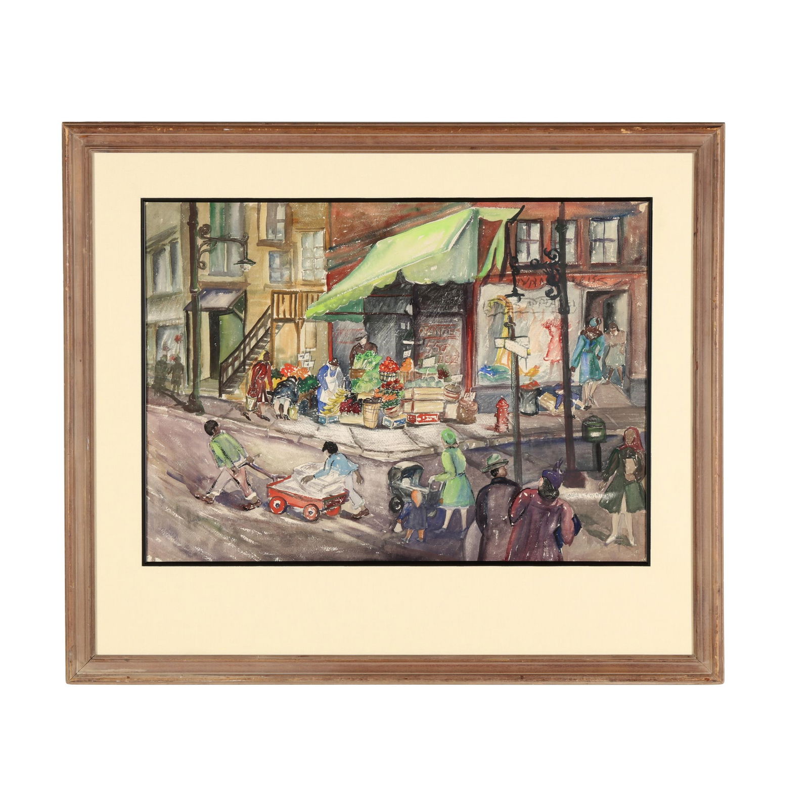 Laura LT Winter (American), Market Scene (1 of 6)