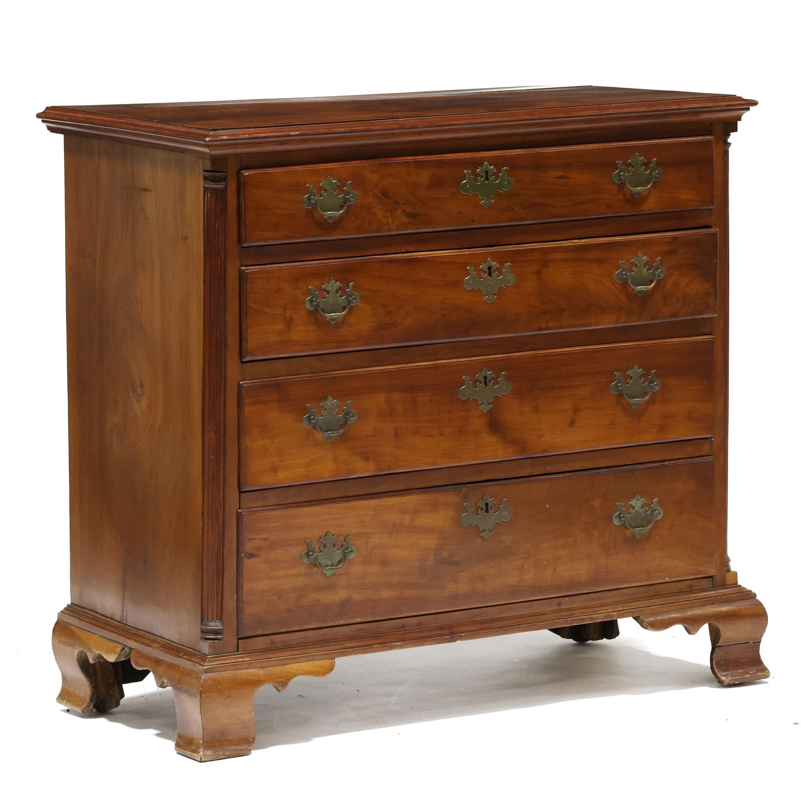 Pennsylvania Chippendale Cherry Chest of Drawers (1 of 9)