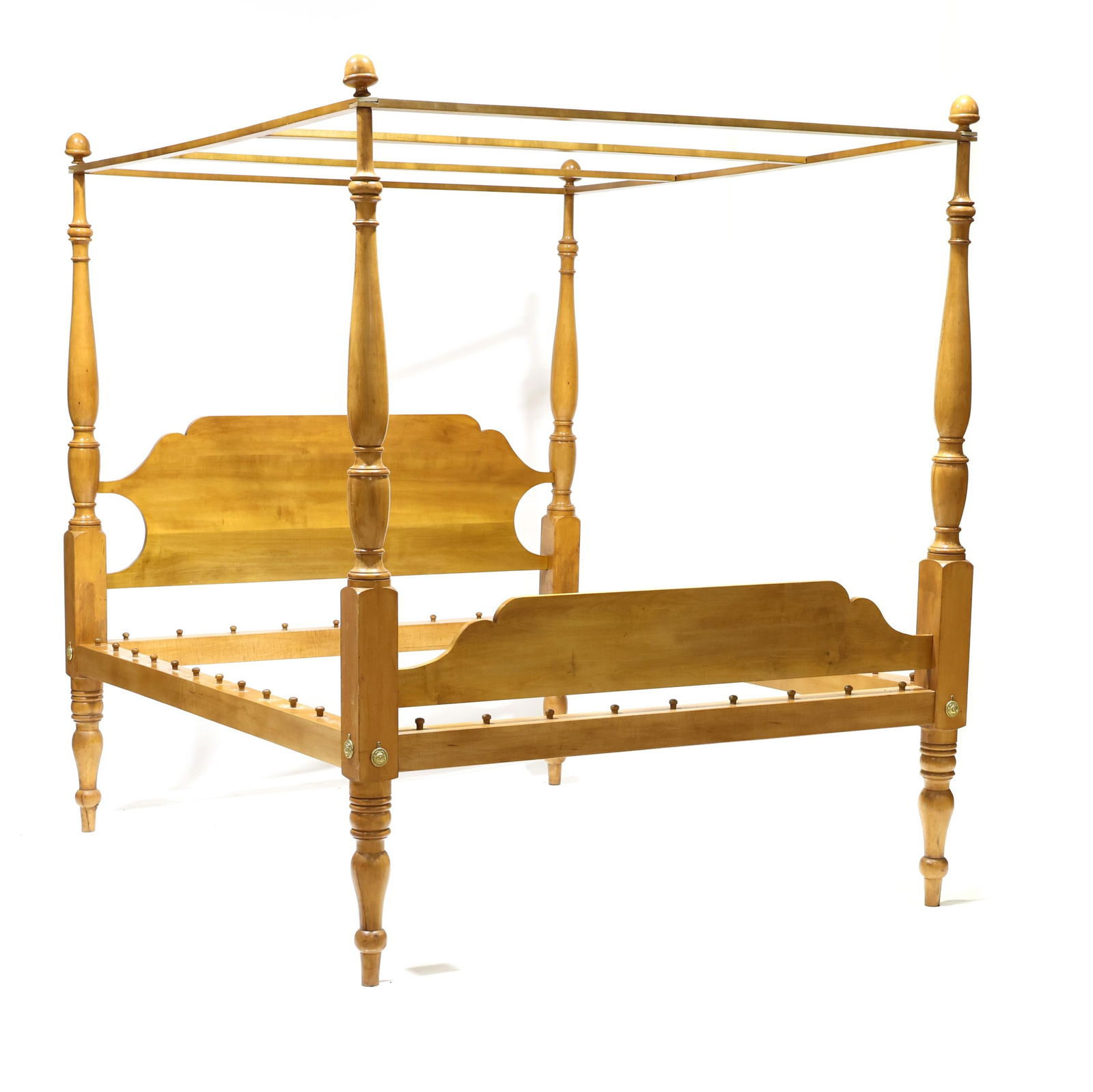 Late Federal Maple Queen Size Tall Post Bed (1 of 5)