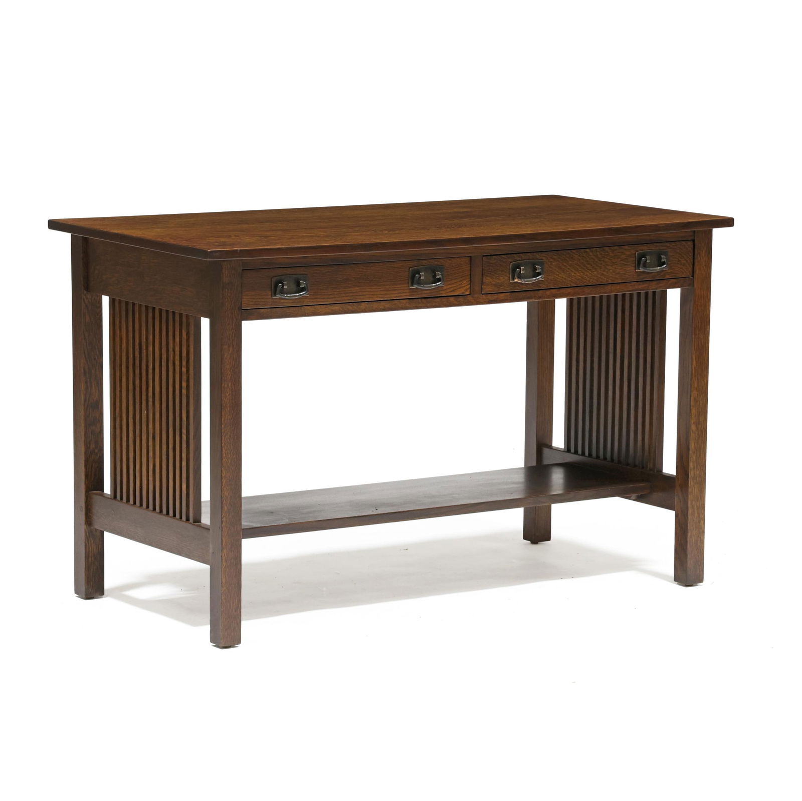 Stickley, Mission Style Oak Library Table (1 of 9)