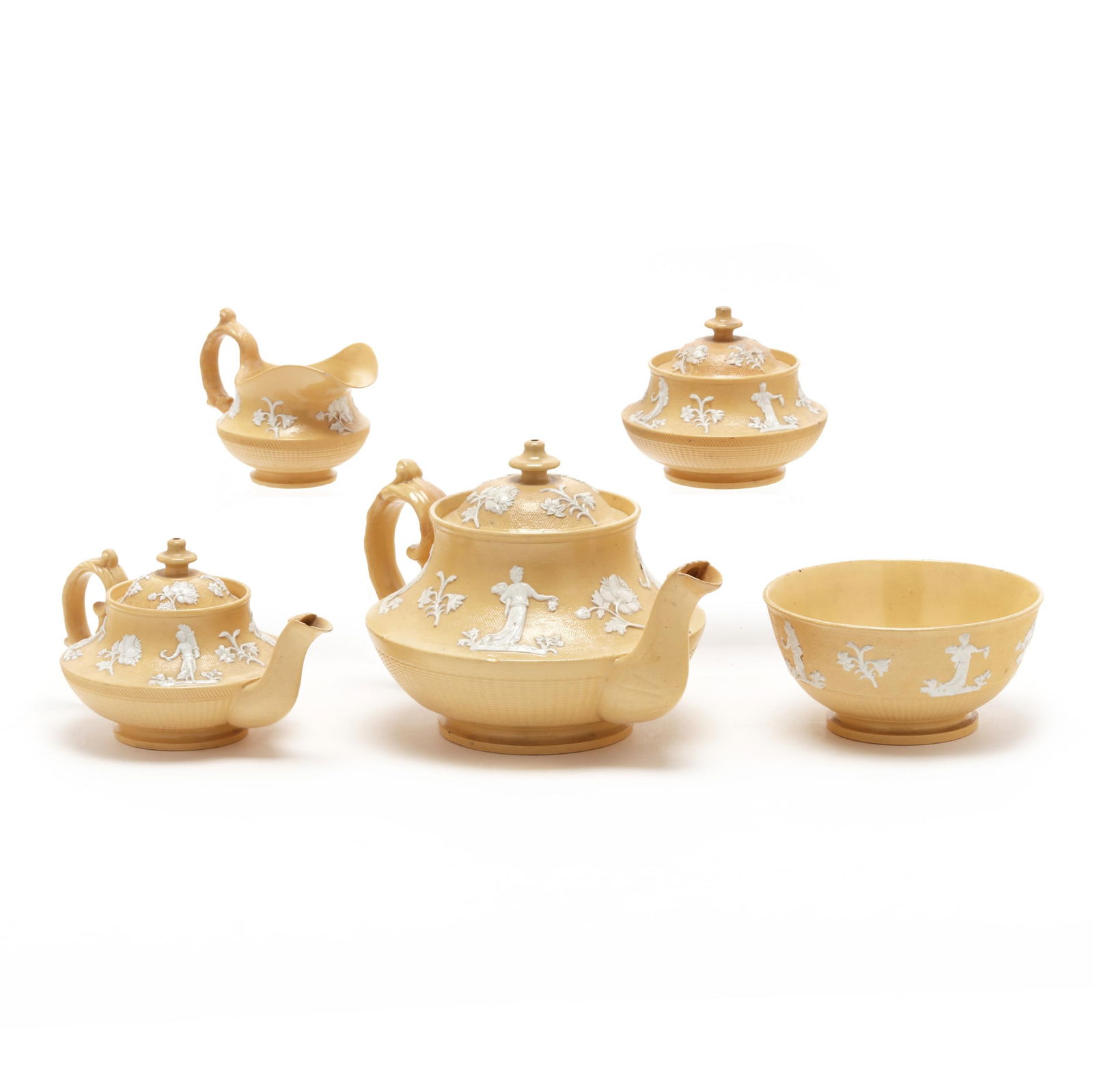 Antique Yellowware Tea Set (1 of 11)