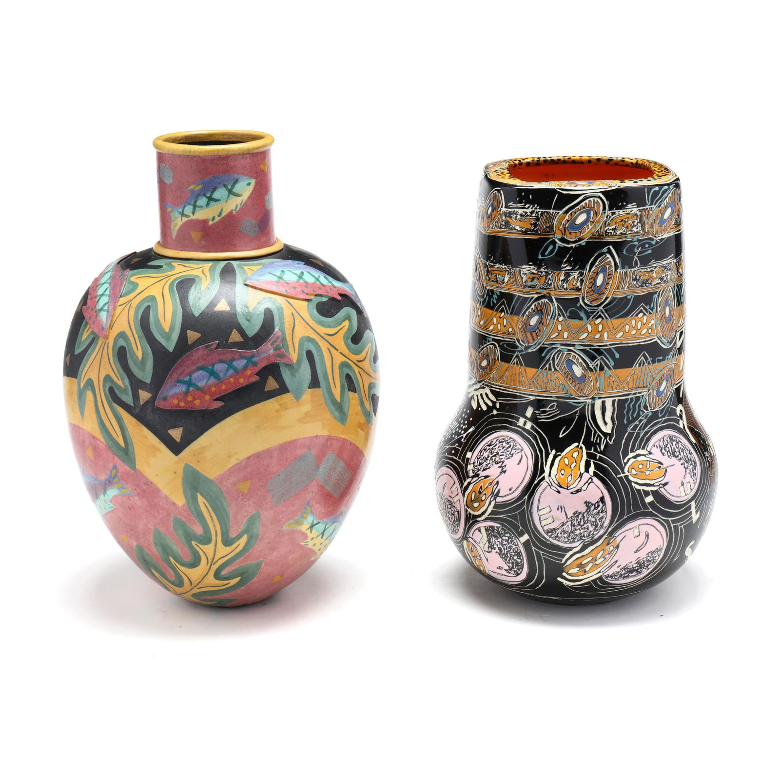 Two Large Modernist Art Pottery Vessels, Including Mary Lou Deal (VA) (1 of 11)