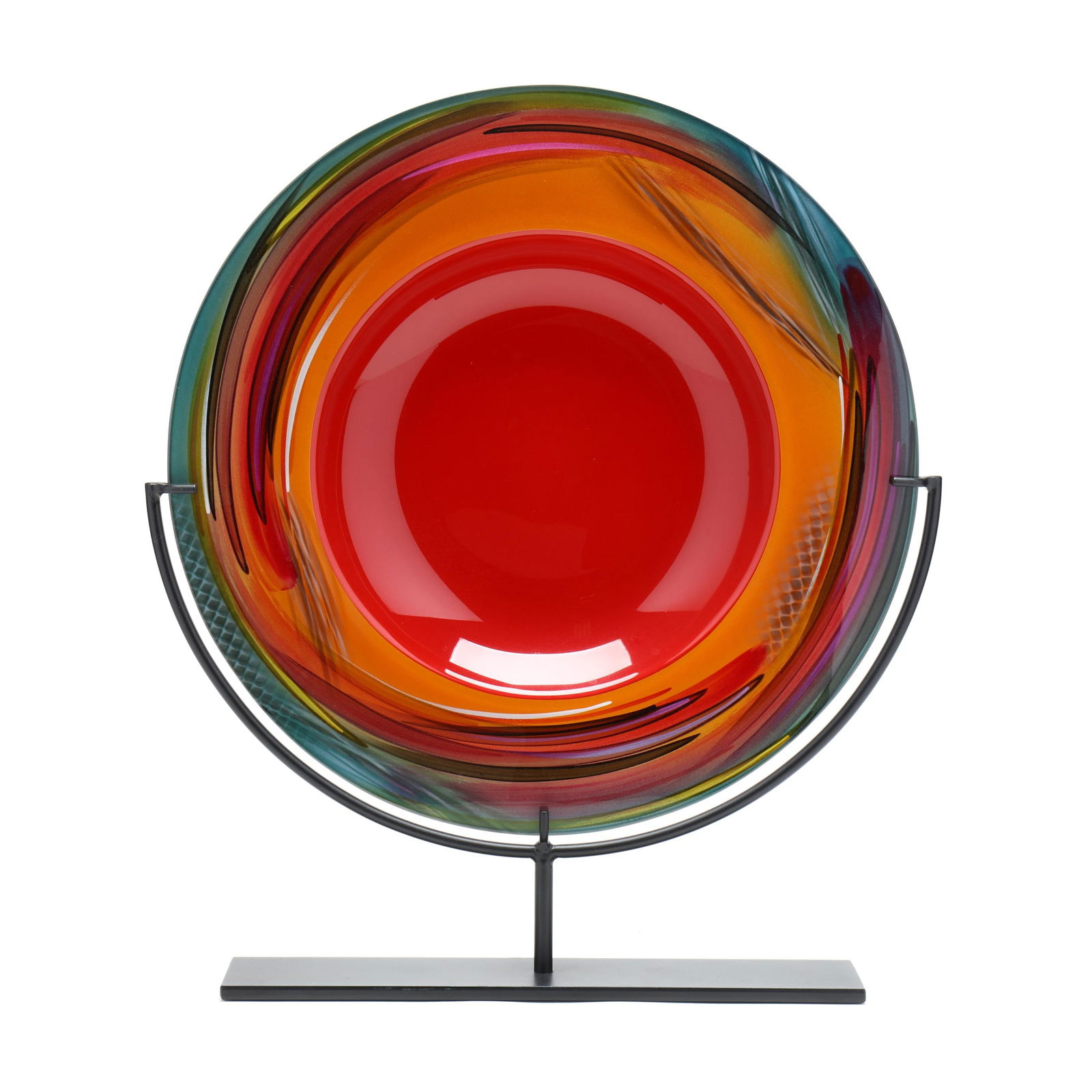 Charles Donaldson, Large Art Glass Bowl on Stand (1 of 7)