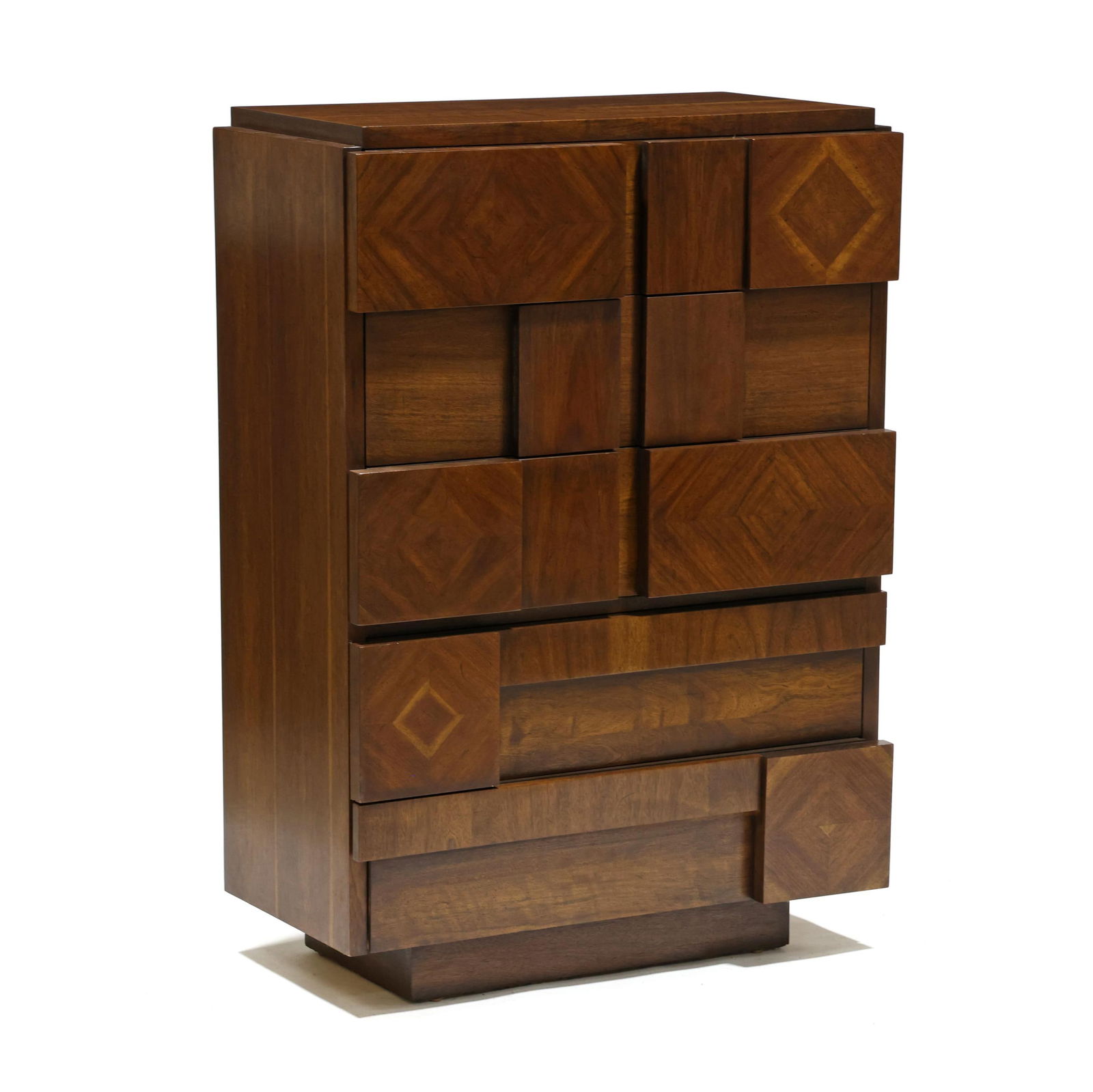 Mid-Century Lane Brutalist Chest of Drawers (1 of 7)