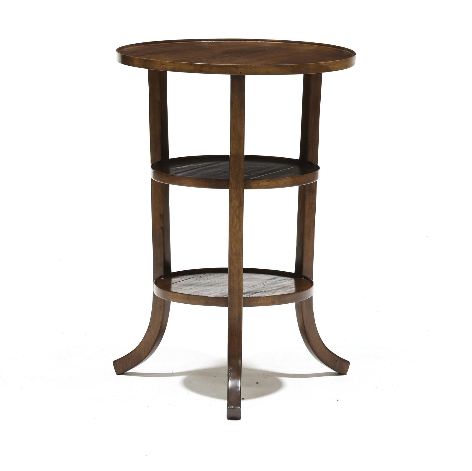 Rose Tarlow, Walnut Three Tiered Side Table (1 of 5)