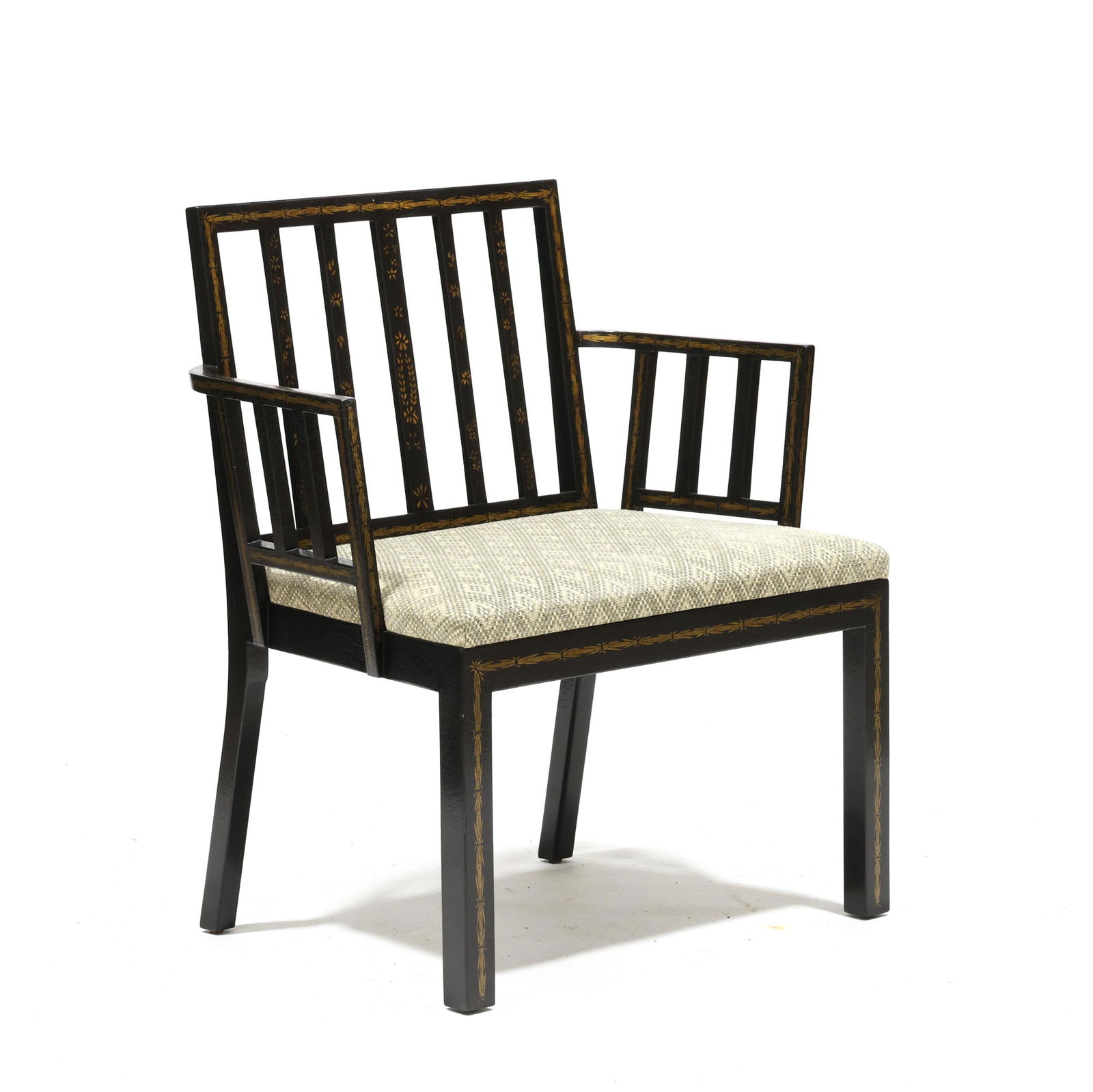 Rose Tarlow, Painted and Gilt Decorated Georgia Armchair (1 of 8)