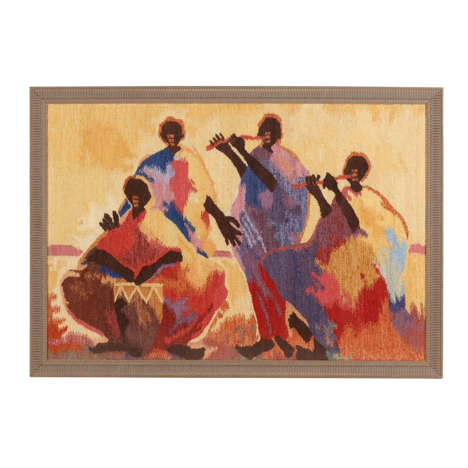 Framed Modern Tapestry of Musicians (1 of 5)