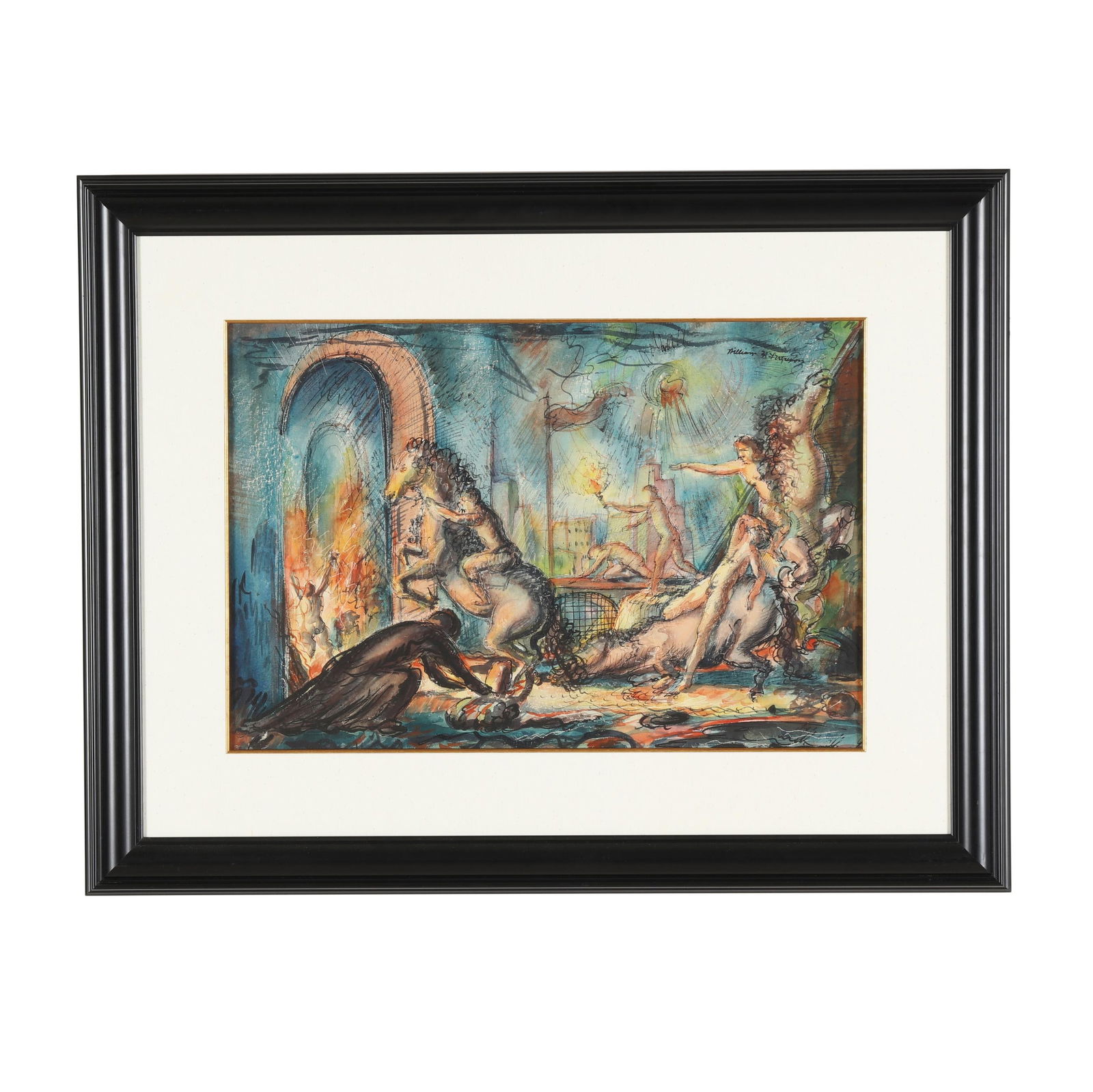 William Hugh Ferguson (American, 1905-1985), Surrealist Scene (1 of 7)