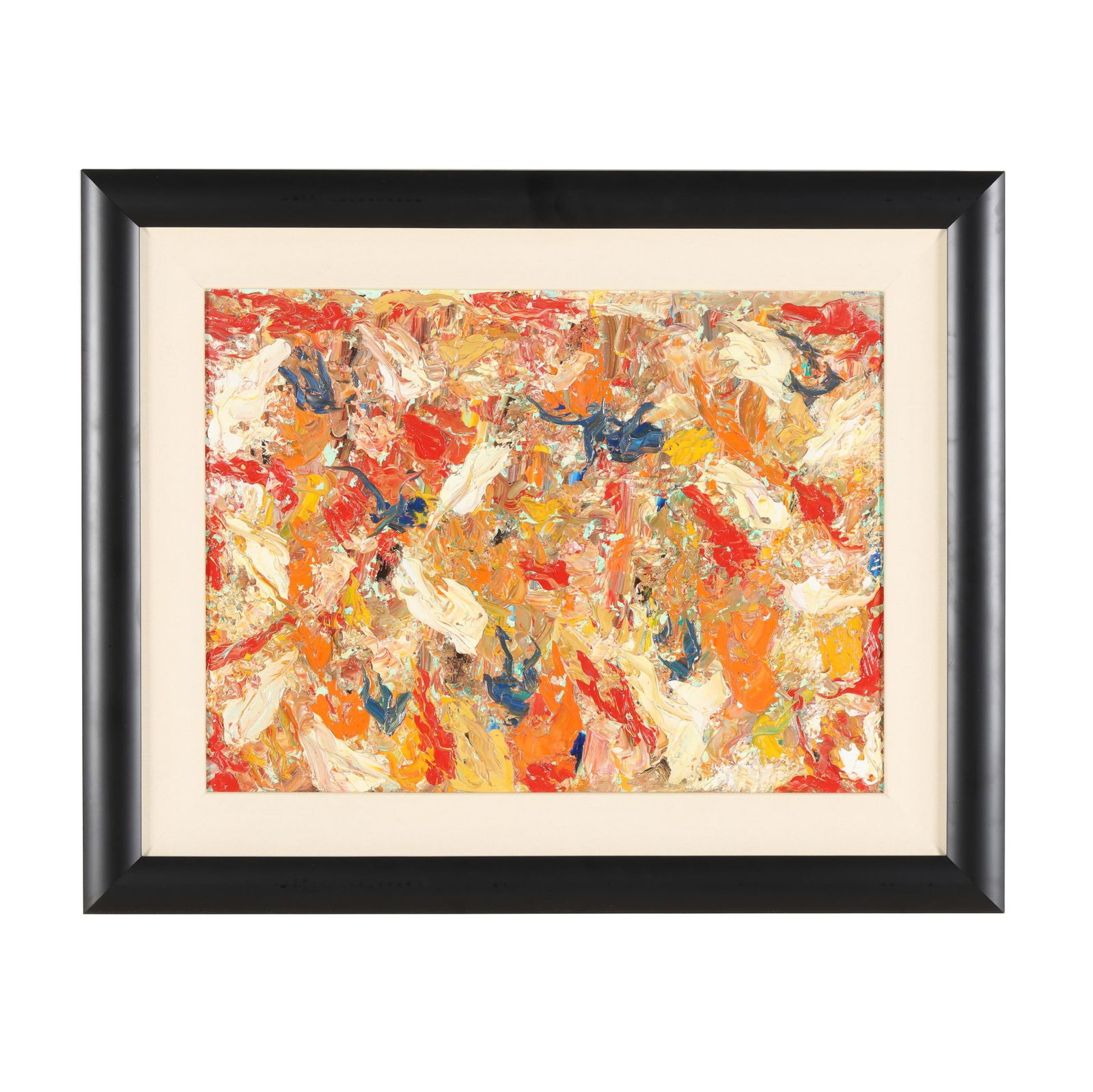 Attributed Fran Greenberg (American, 20th Century), Abstract Expressionist Painting (1 of 3)