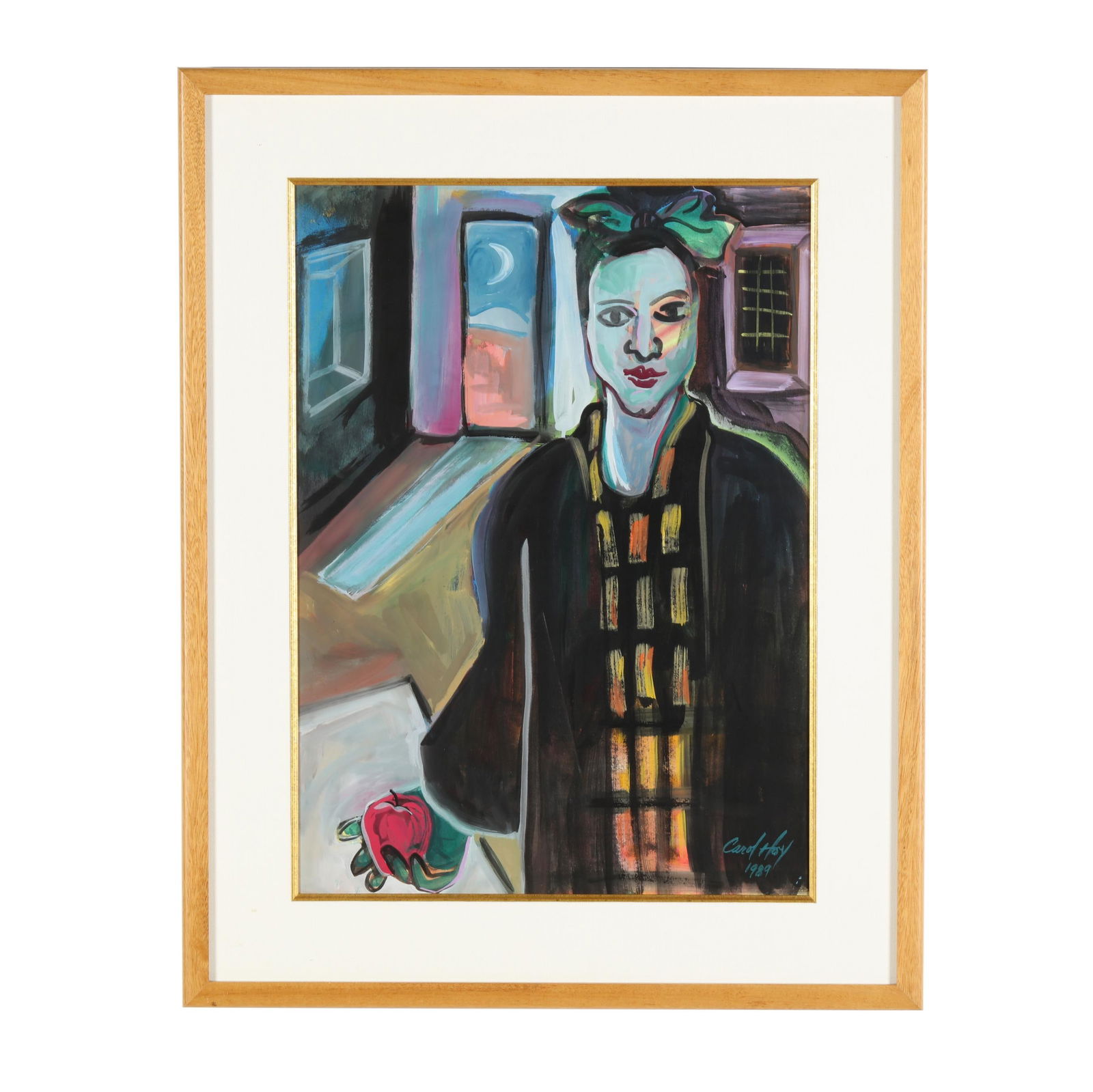 Carol Hoy (American, b. 1948), Woman with Apple (1 of 5)