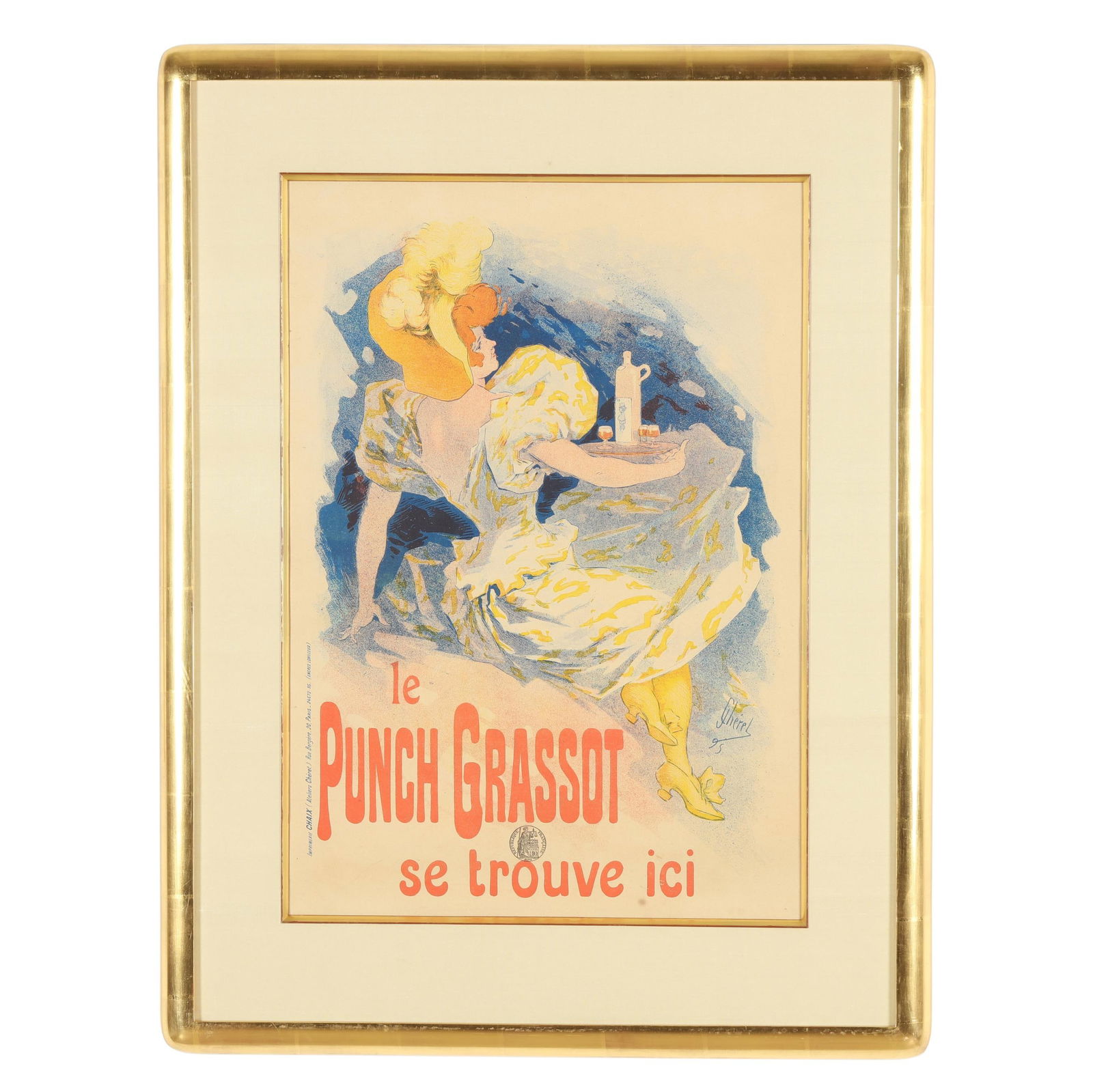 Jules Chéret (French, 1836-1932), Le Punch Grassot, Se Trouve Ici (1 of 8)