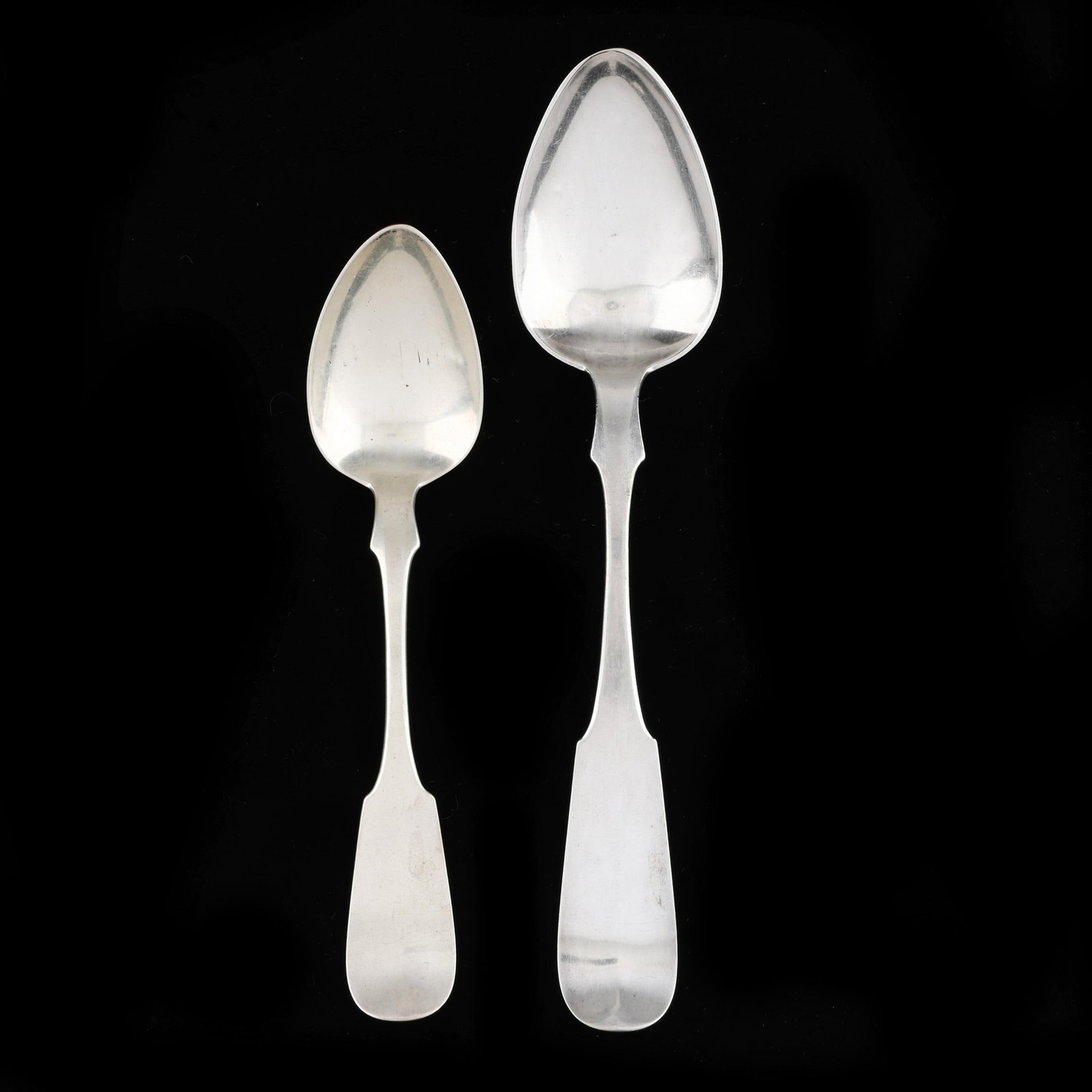 Two Kentucky Coin Silver Spoons, Mark of William Kendrick (1 of 3)